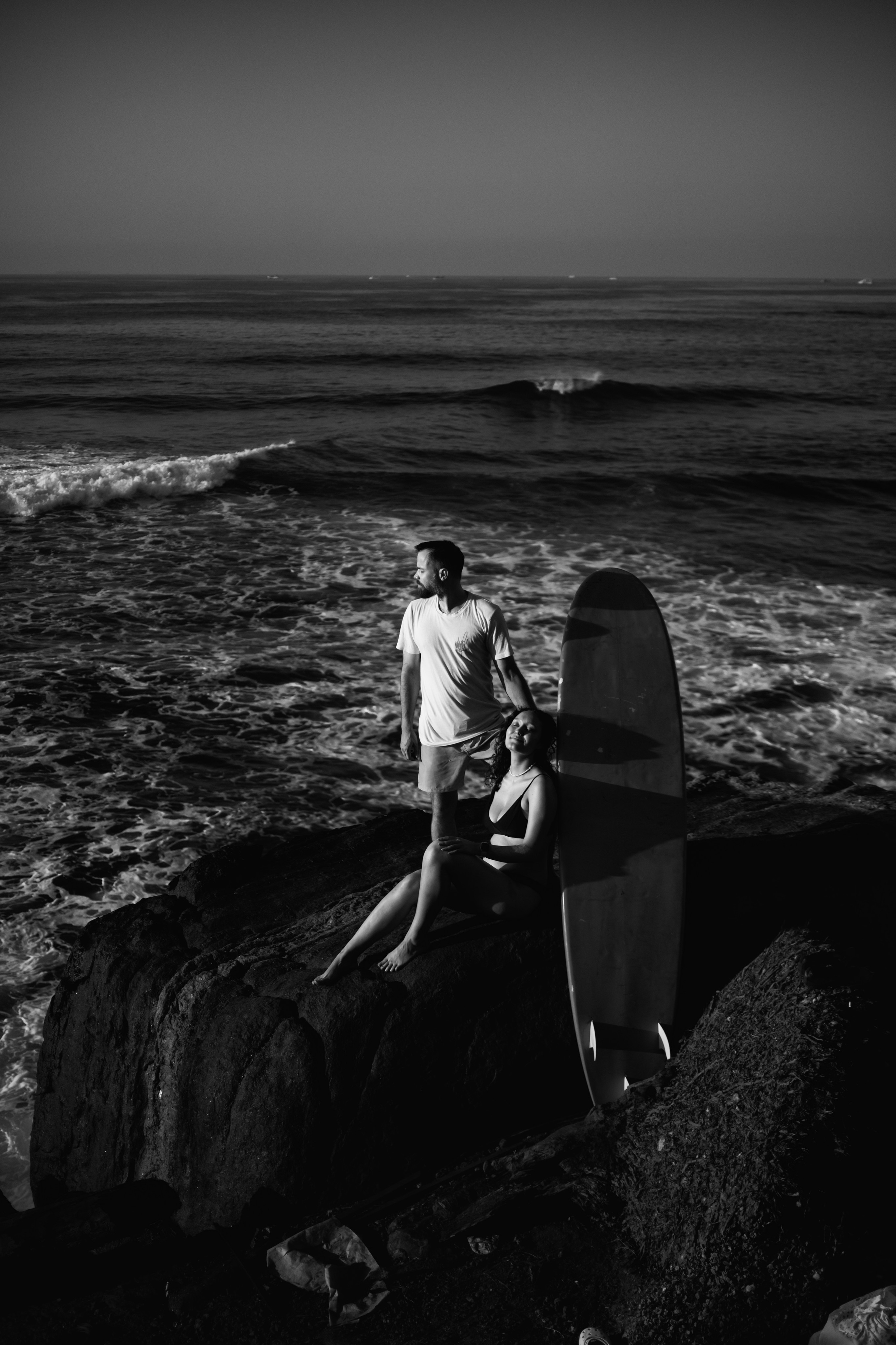 Surf couple | BW