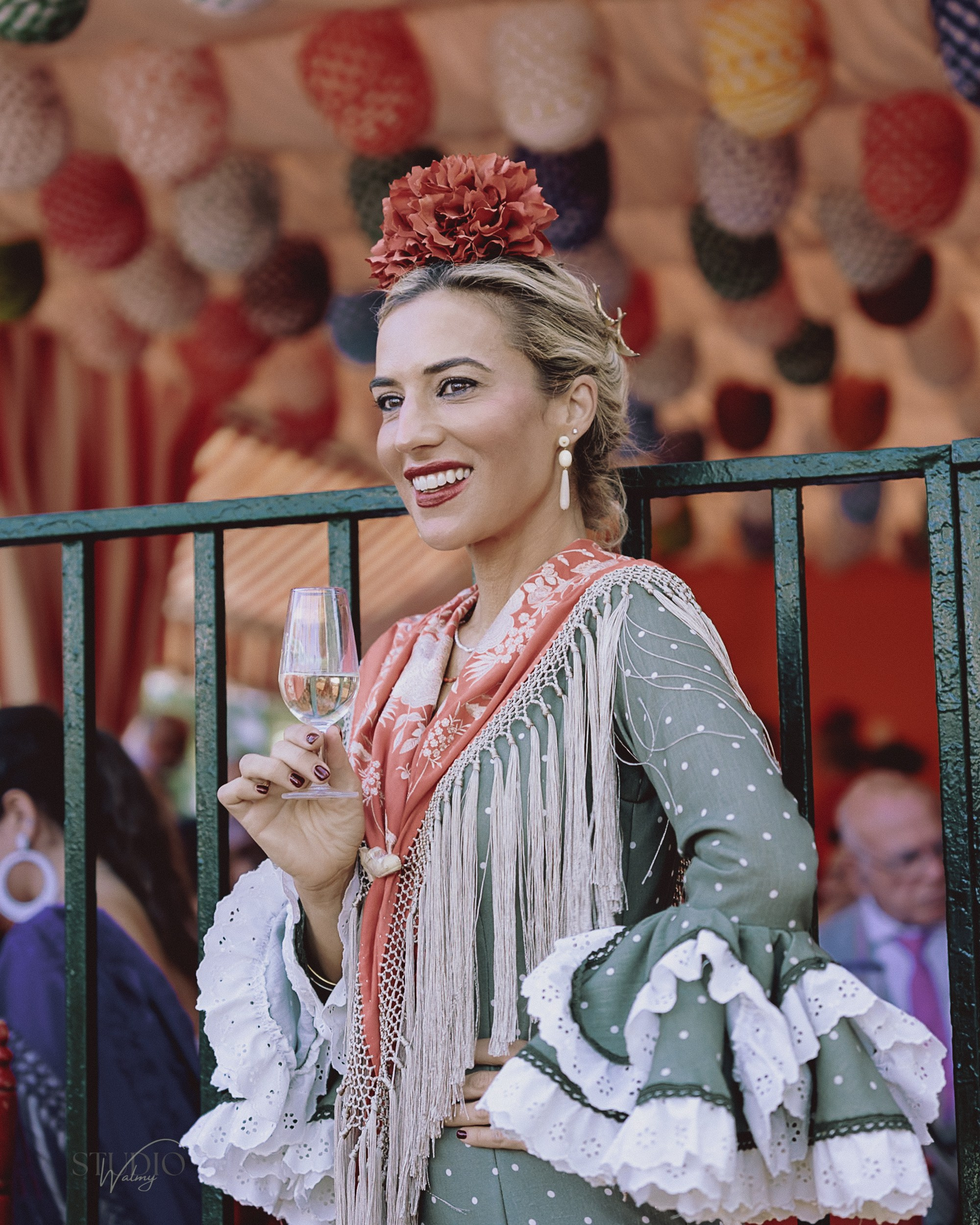 Sesión de fotos en feria de Abril de Sevilla. Inicio