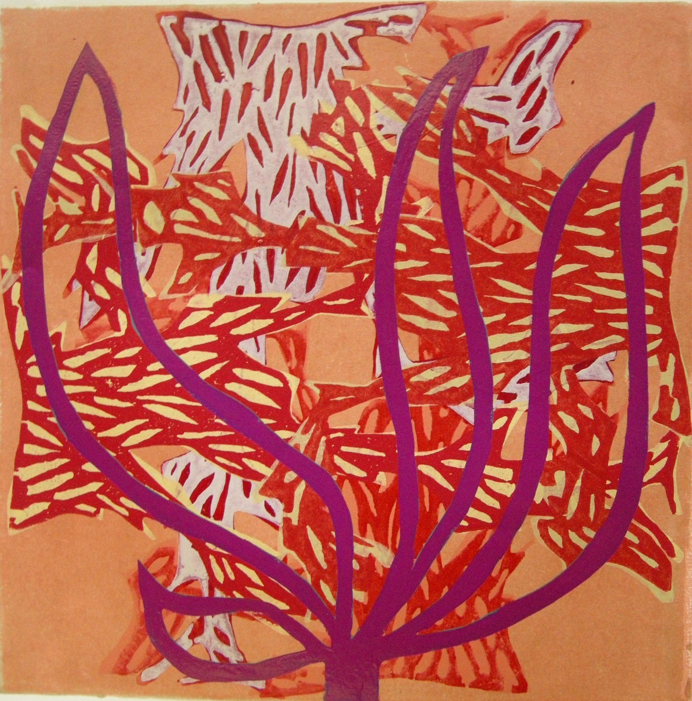 Dschungel 2017                                                                          Motiv 40x40 für Rahmung 60x60 oder 50x70