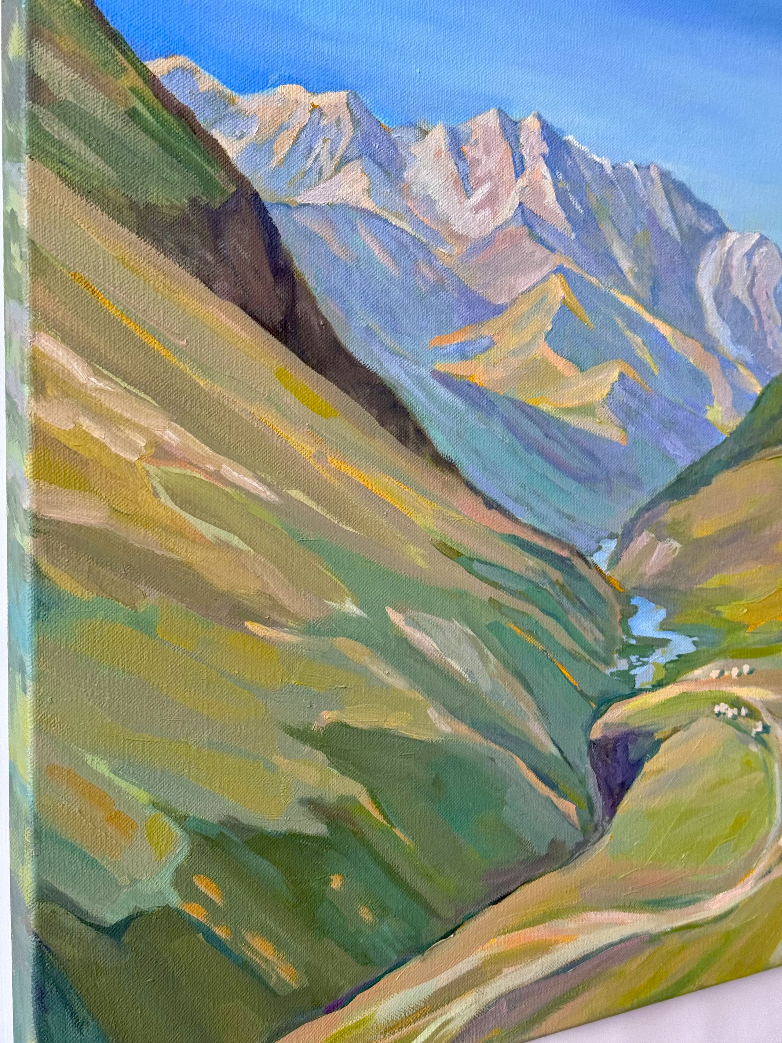 «Shkhara glacier». Художник живописец Савелова Ольга