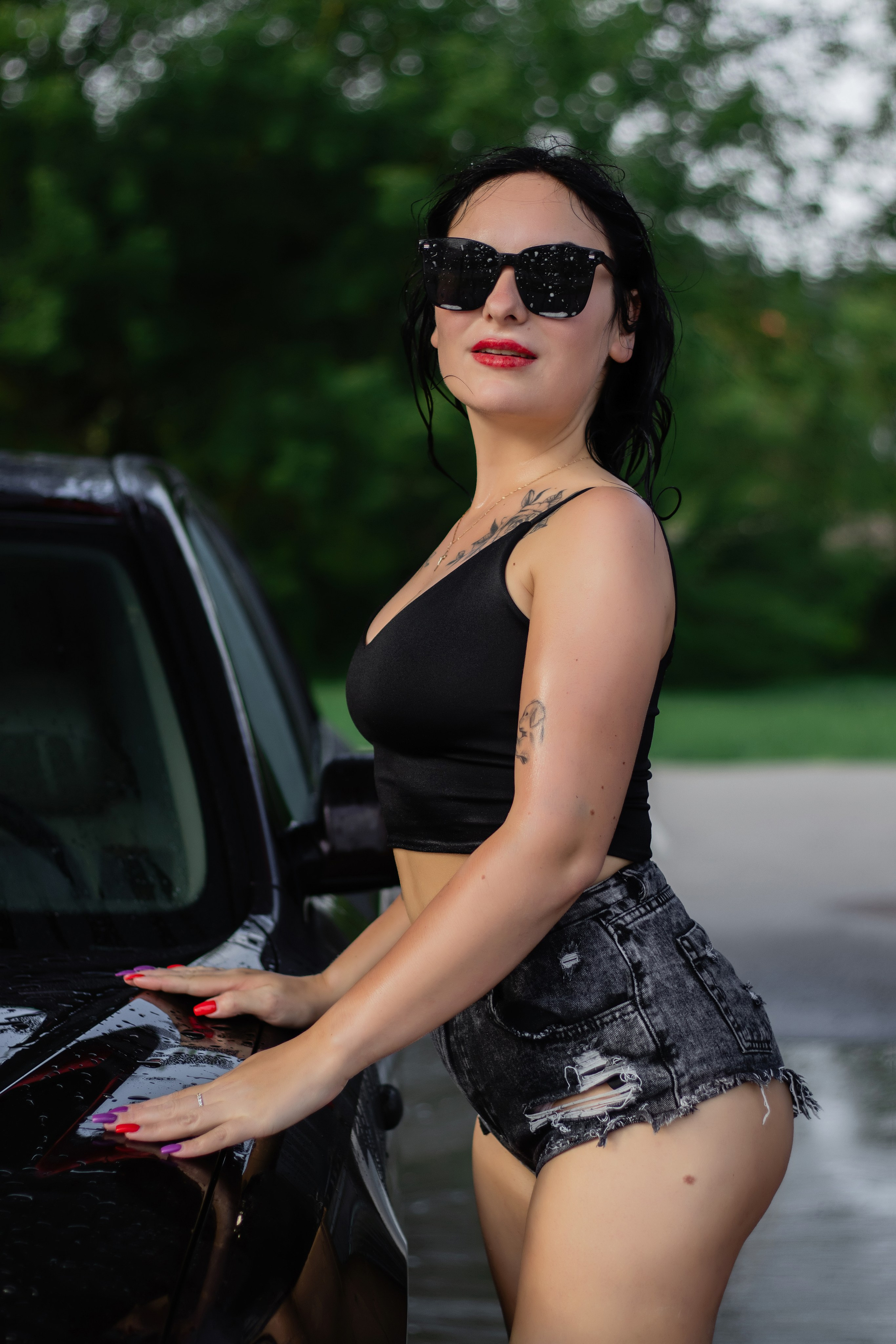 Фотосессия Даугавпилс на автомойке. Portretu fotogrāfs Daugavpilī Olga Antonova