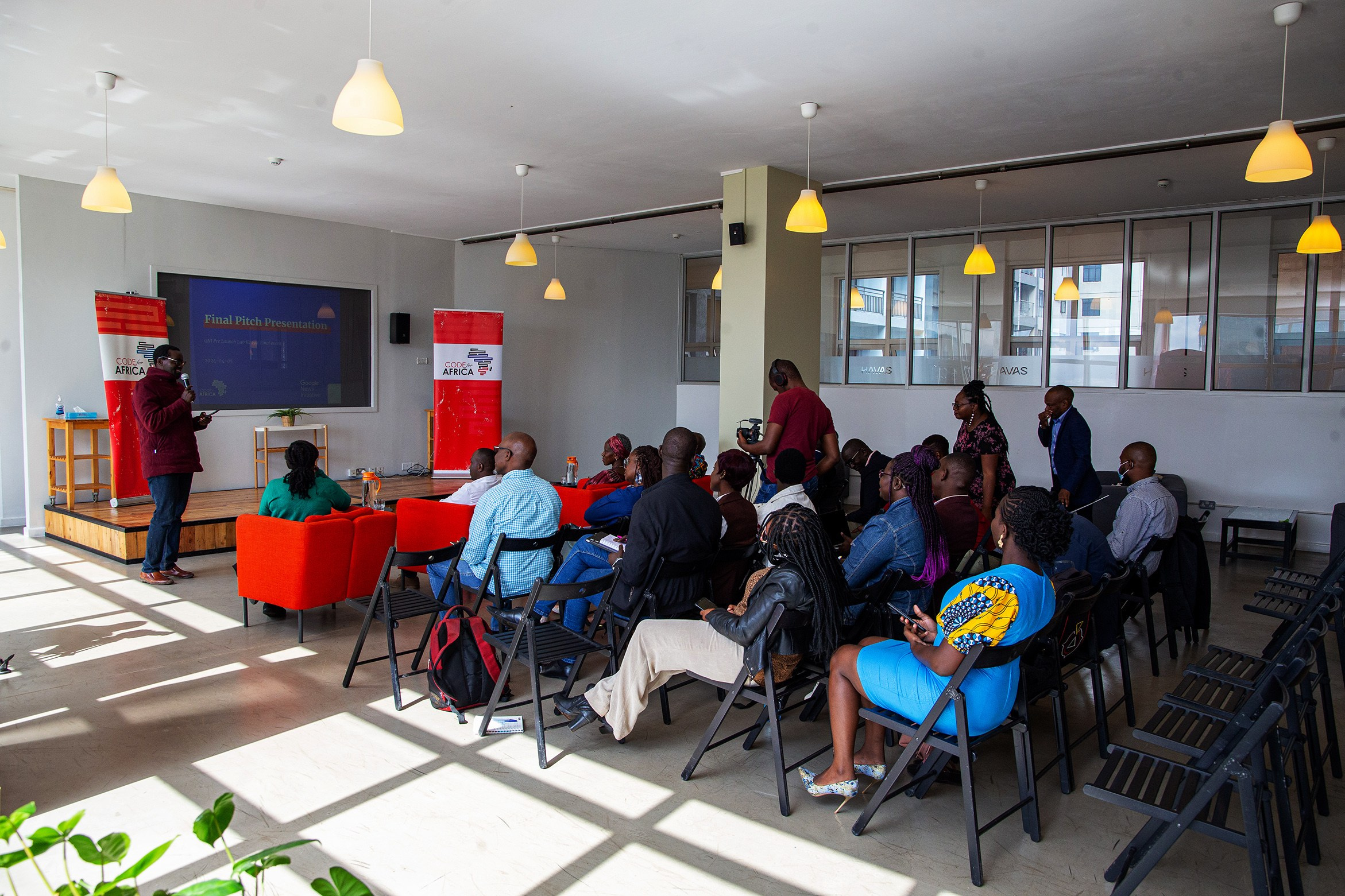 Google Innovator Academy event wide shot- corporate conference in Nairobi