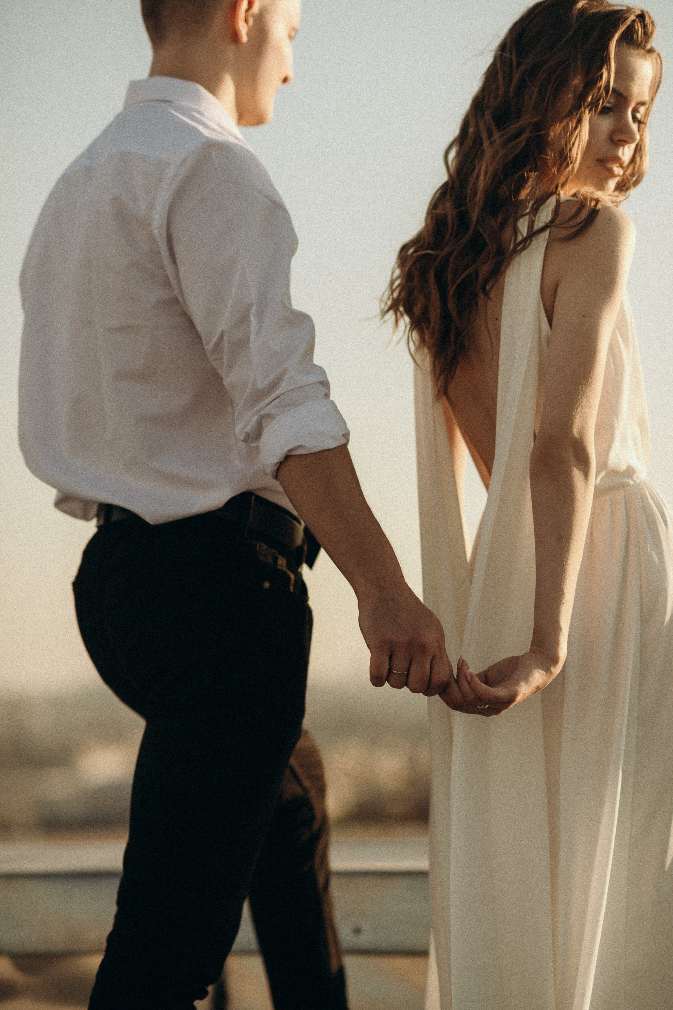 Elopement photography in the city on the roof. Wedding & Family photographer in County Donegal and Dublin, Ireland