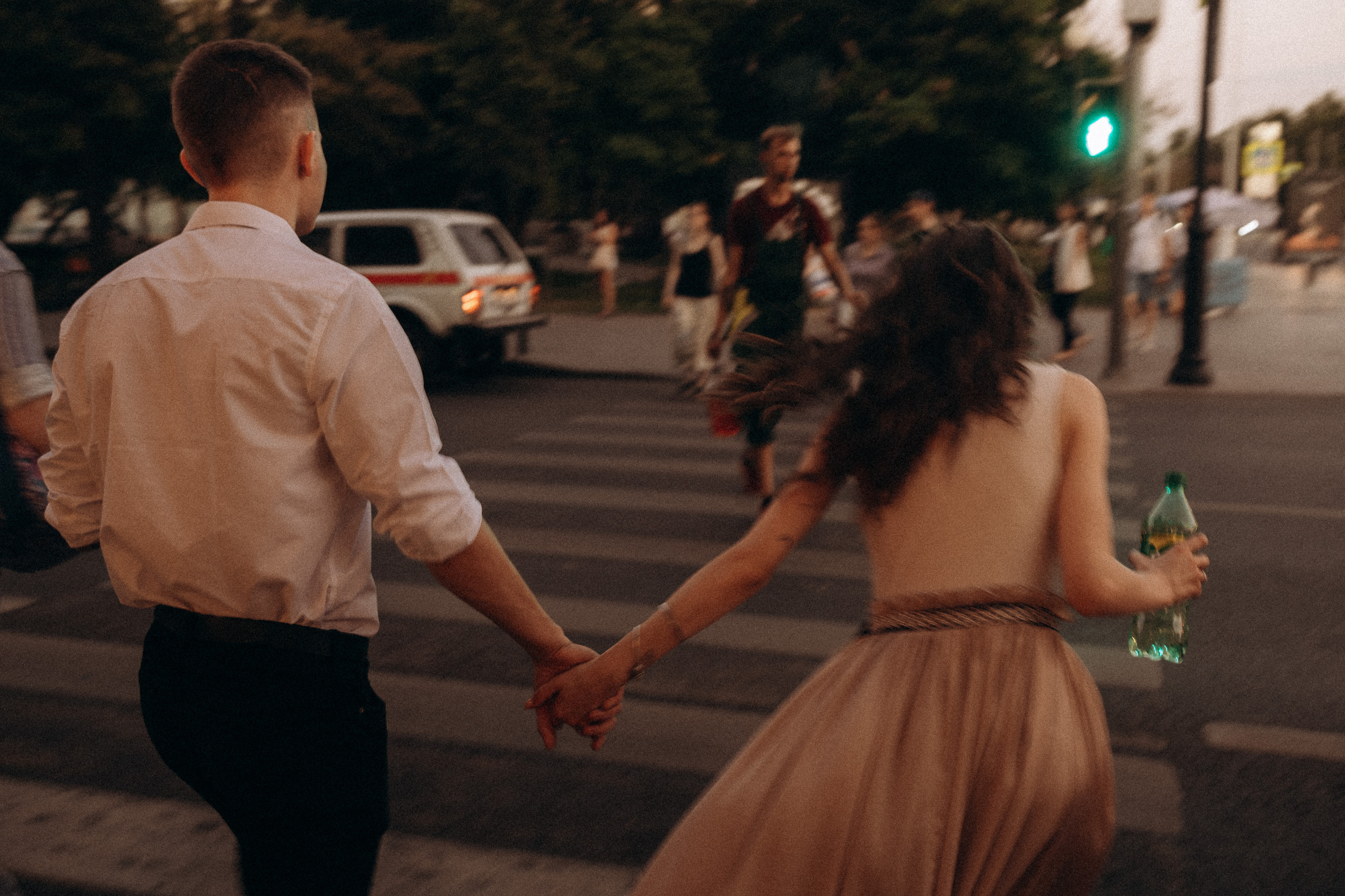 Intimate wedding photoshoot in city centre. Wedding & Family photographer in County Donegal and Dublin, Ireland