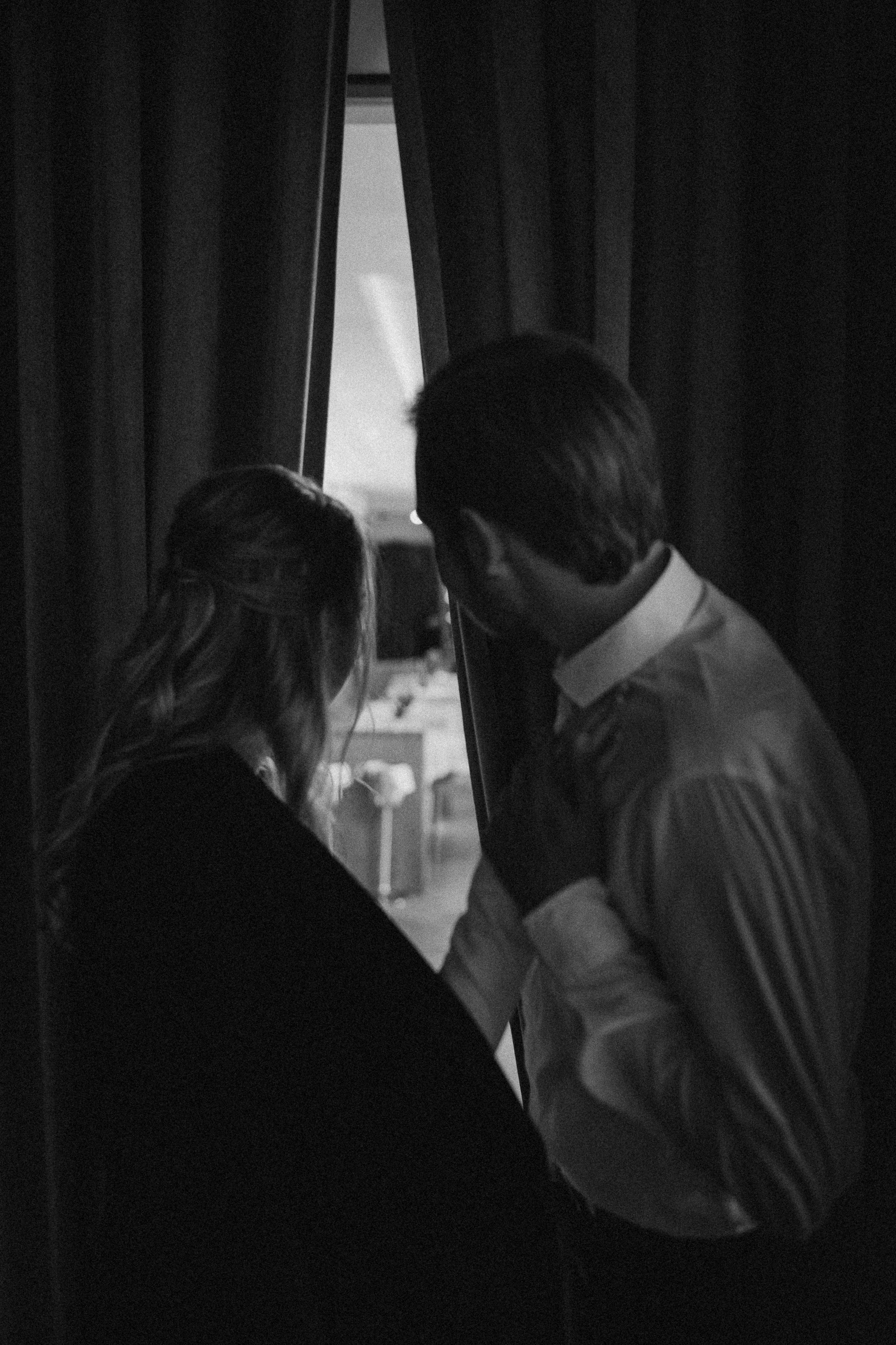 Wedding photoshoot in the historical cinema. Wedding & Family photographer in County Donegal and Dublin, Ireland