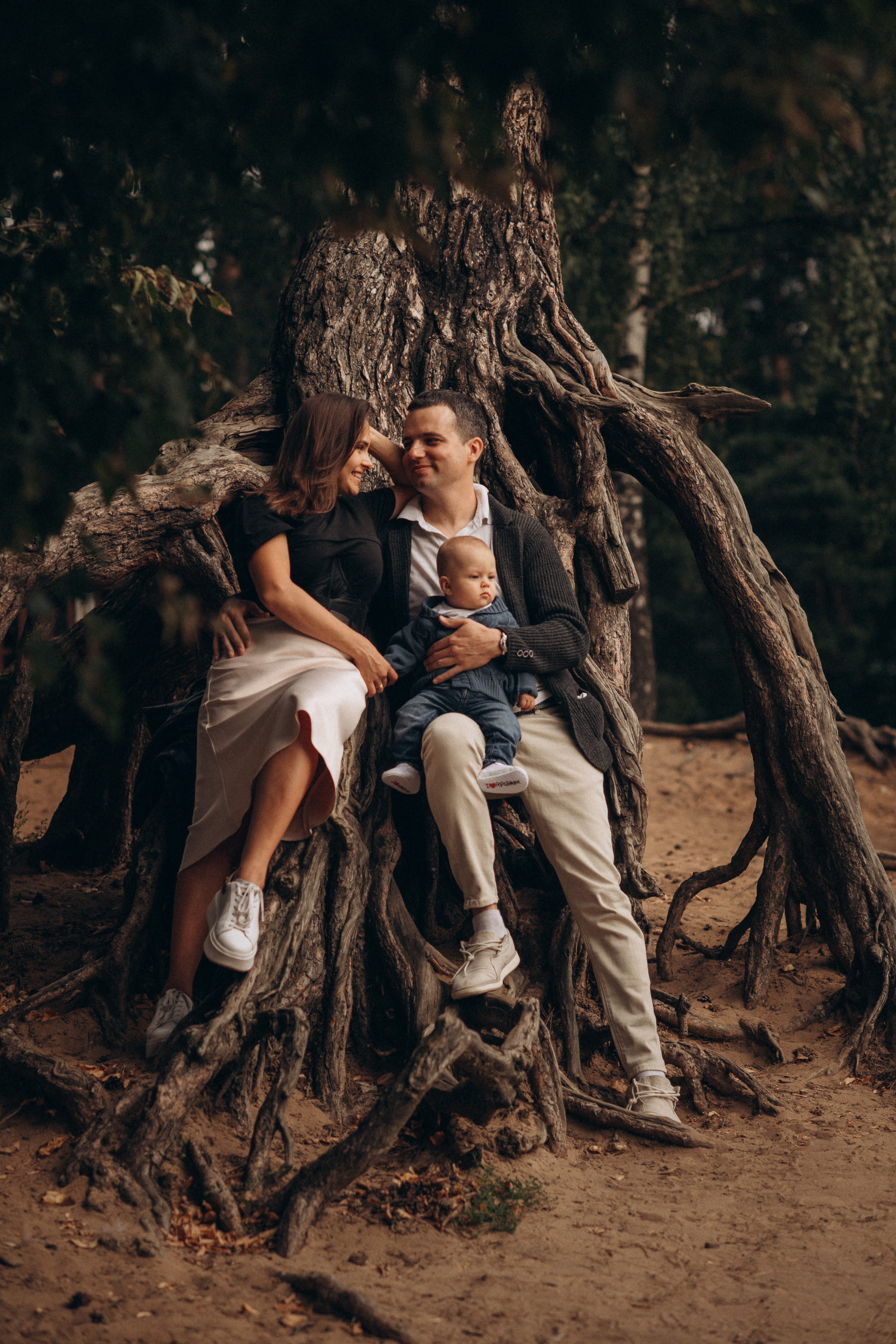 Family with baby photoshoot in the park. Wedding & Family photographer in County Donegal and Dublin, Ireland