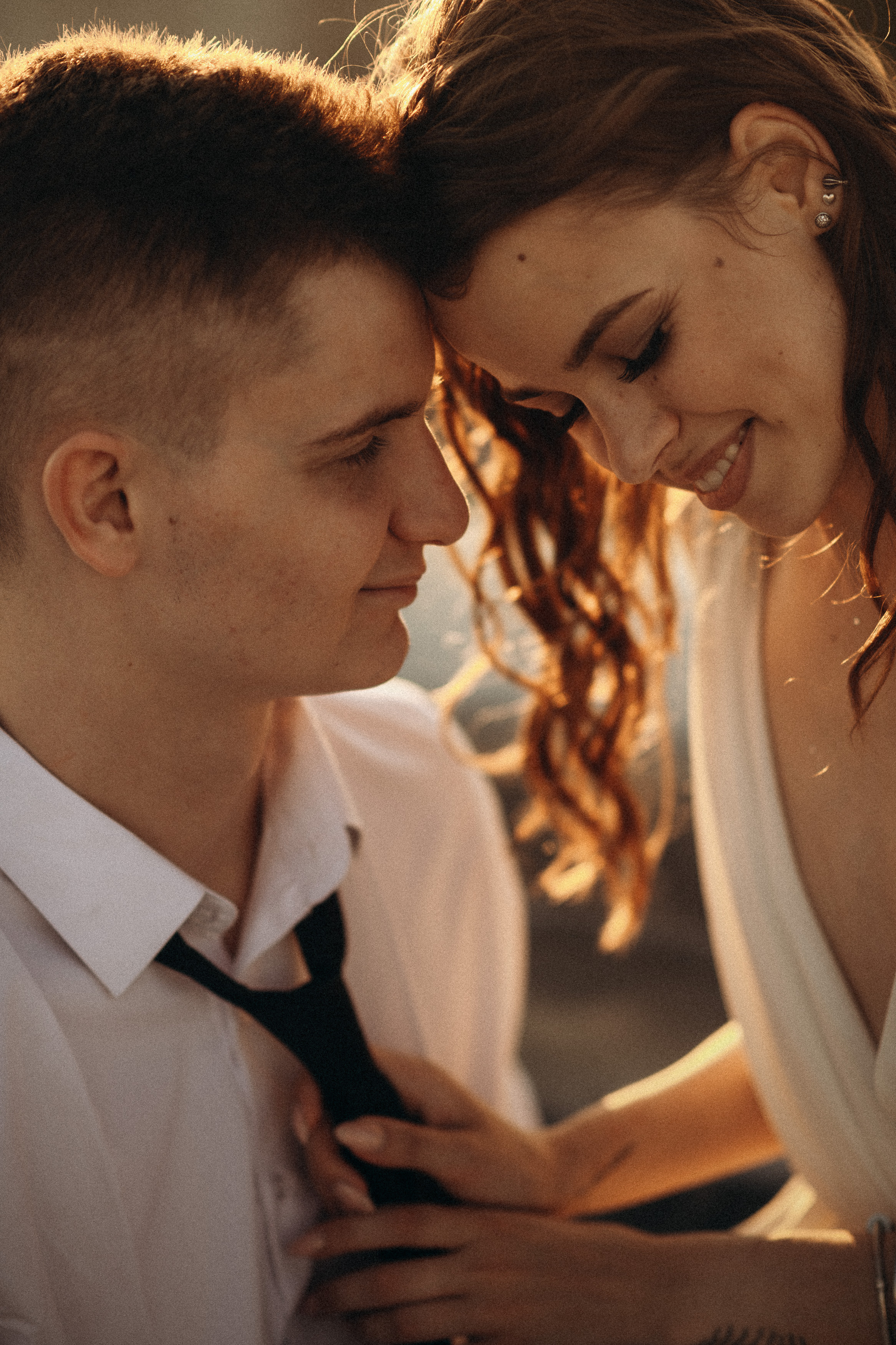Elopement photography in the city on the roof. Wedding & Family photographer in County Donegal and Dublin, Ireland