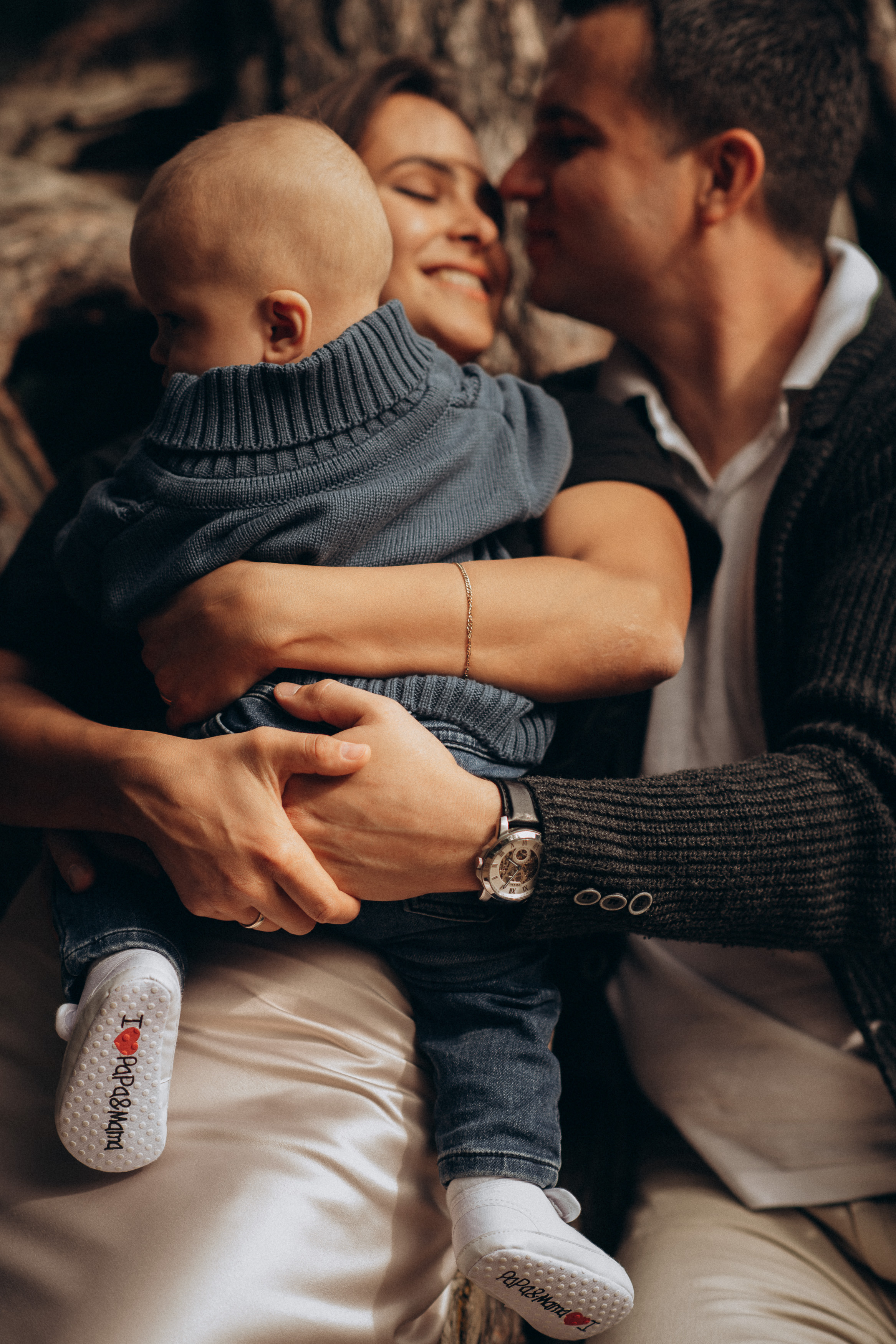 Family with baby photoshoot in the park. Wedding & Family photographer in County Donegal and Dublin, Ireland