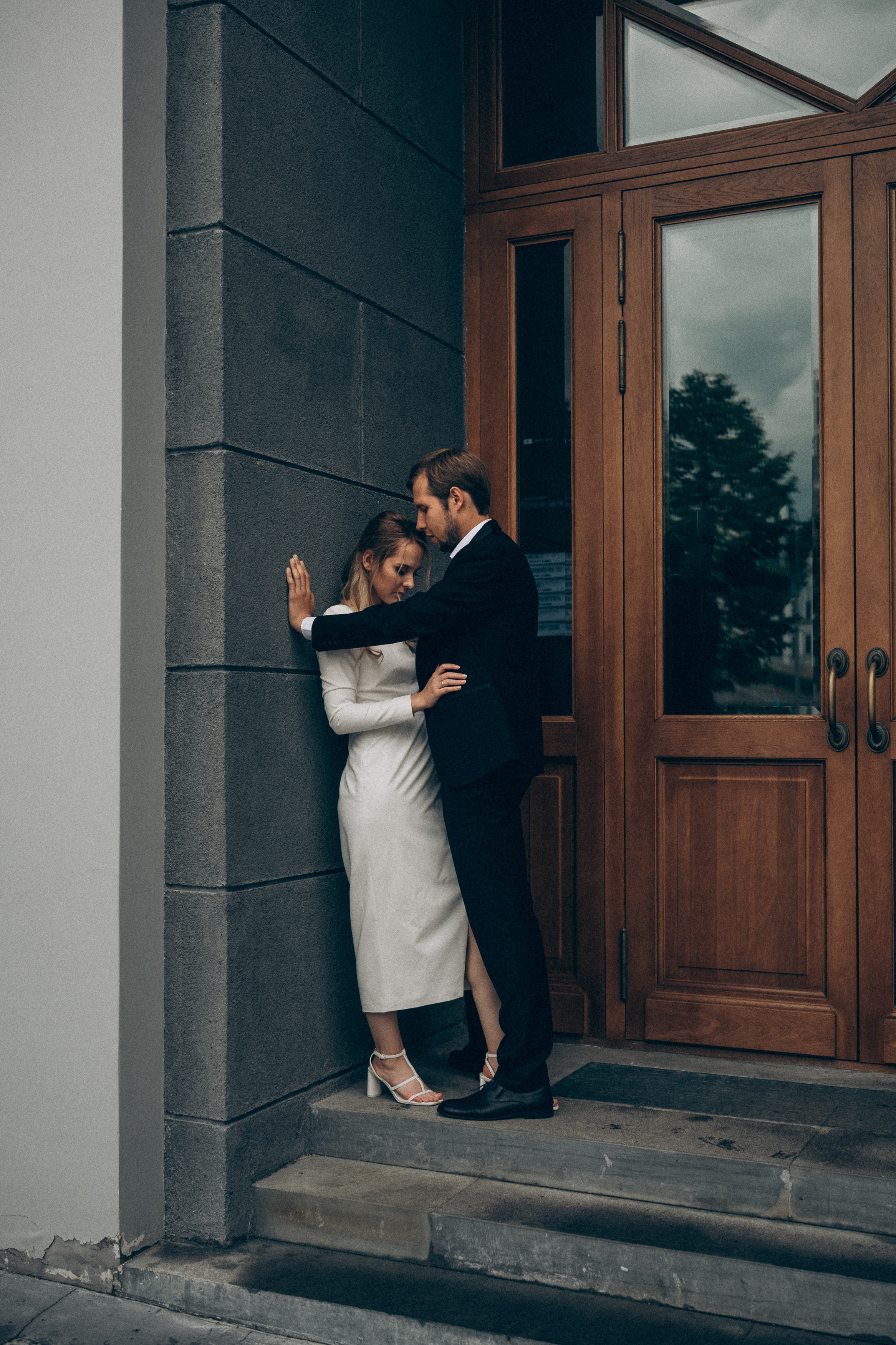 Wedding photoshoot in the historical cinema. Wedding & Family photographer in County Donegal and Dublin, Ireland
