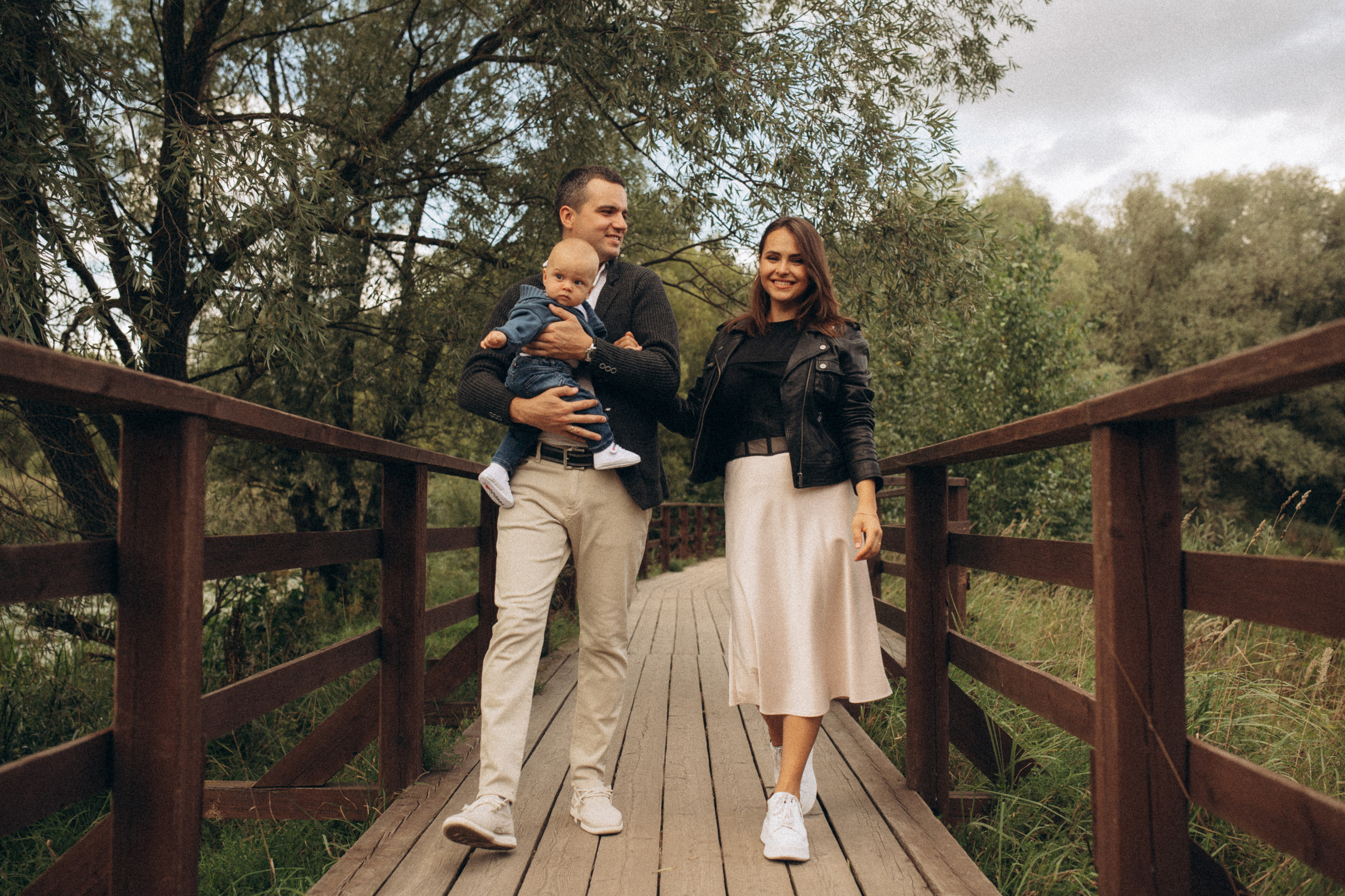 Family with baby photoshoot in the park. Wedding & Family photographer in County Donegal and Dublin, Ireland