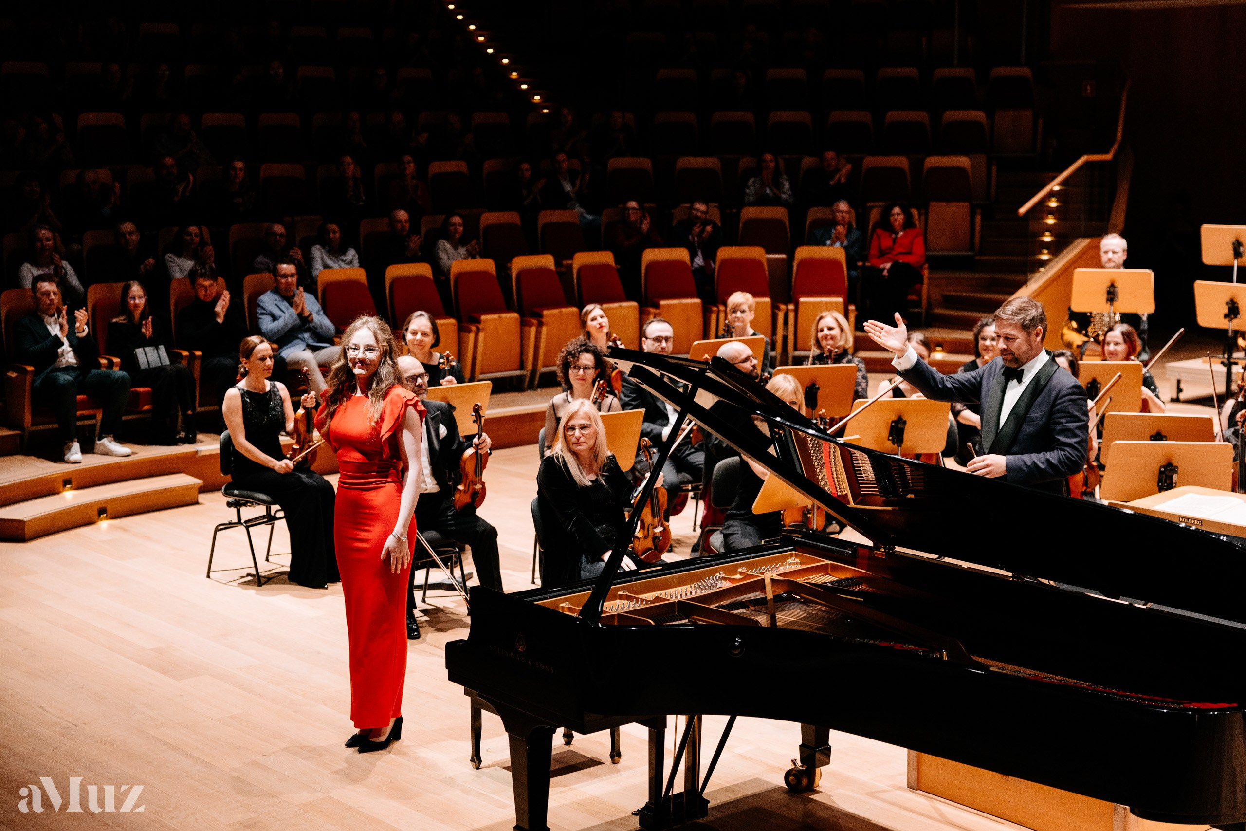 Koncert dyplomantów aMuz w Polskiej Filharmonii Bałtyckiej. Fotograf Ślubny Warszawa - Sesje Biznesowe Rodzinne Eventy