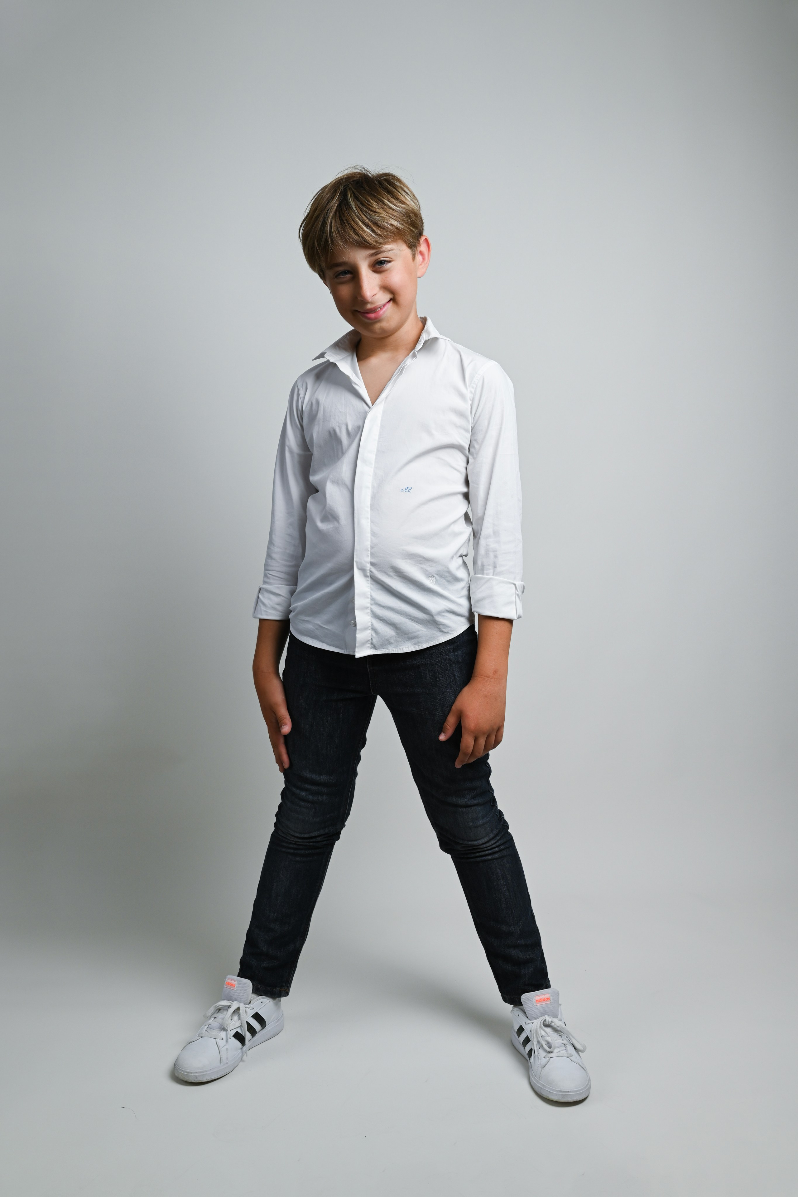 Photo Shooting in studio mother with son