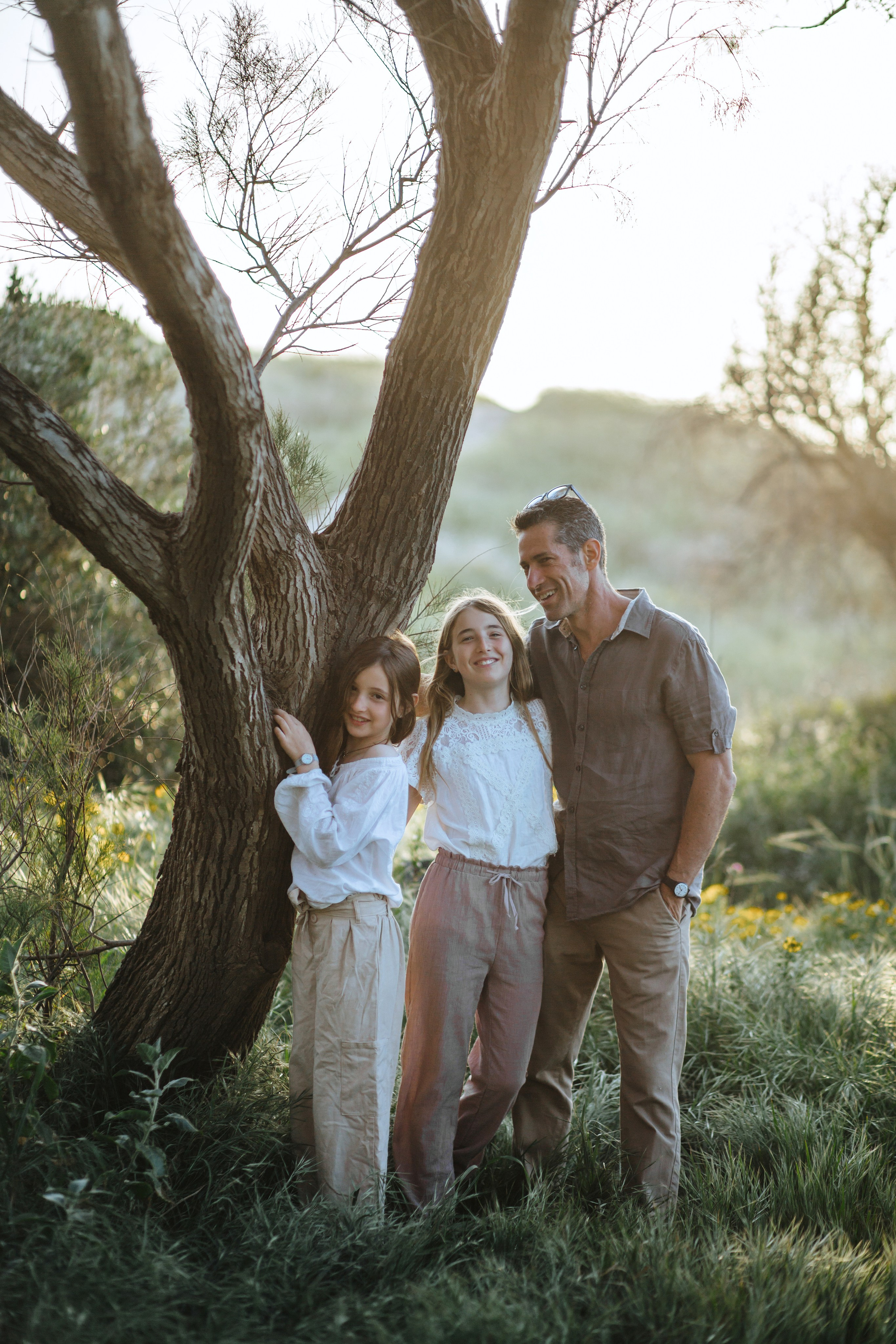 Family walk at Tel Shikmona. Family photographer in Israel