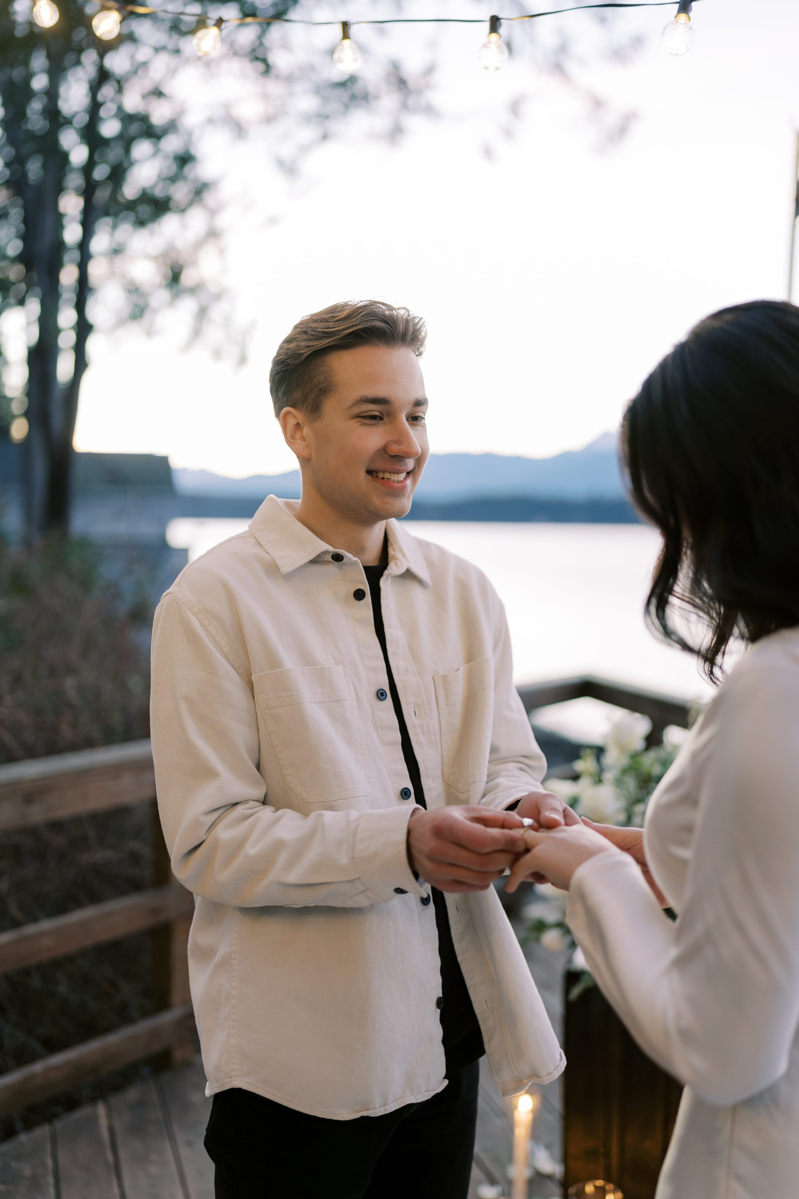 Proposal. January 2025. Seabeck, Washington State. EVAN ARISTOV WEDDING PHOTOGRAPHY — Seattle Wedding Photographer