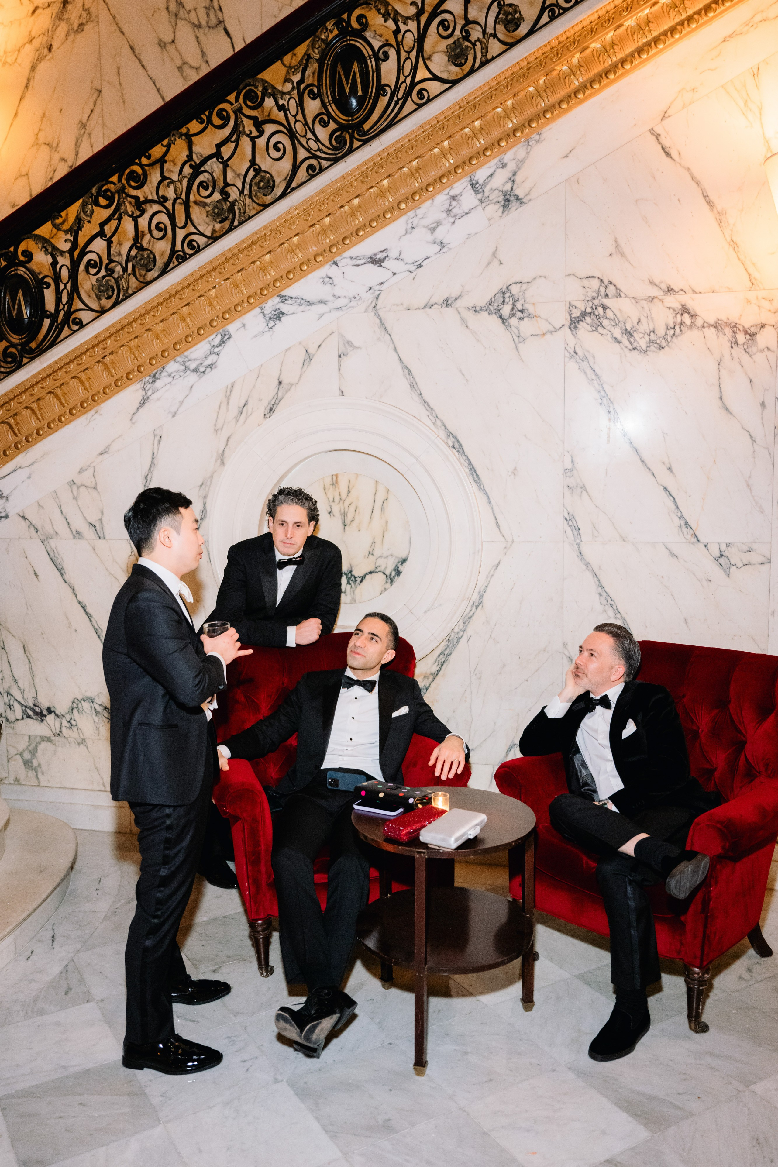 a man in a tuxed suit