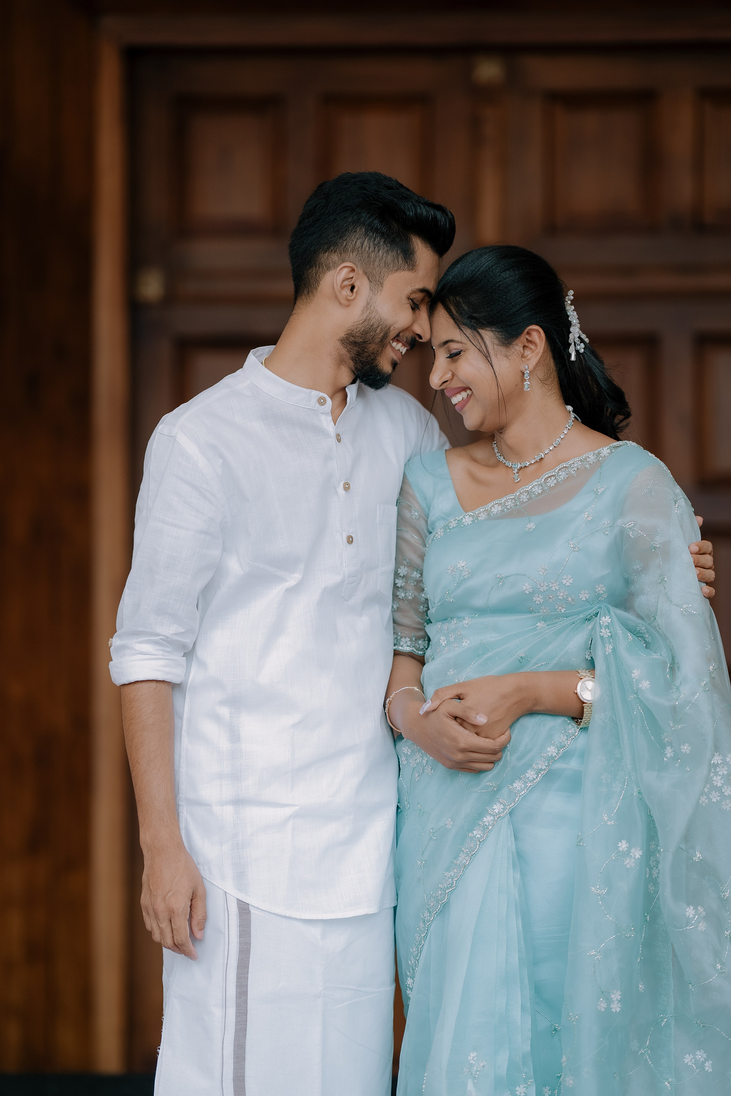Engagement Ft. Aneesha & Mathew. Fine art Wedding Photographers in India & Canada