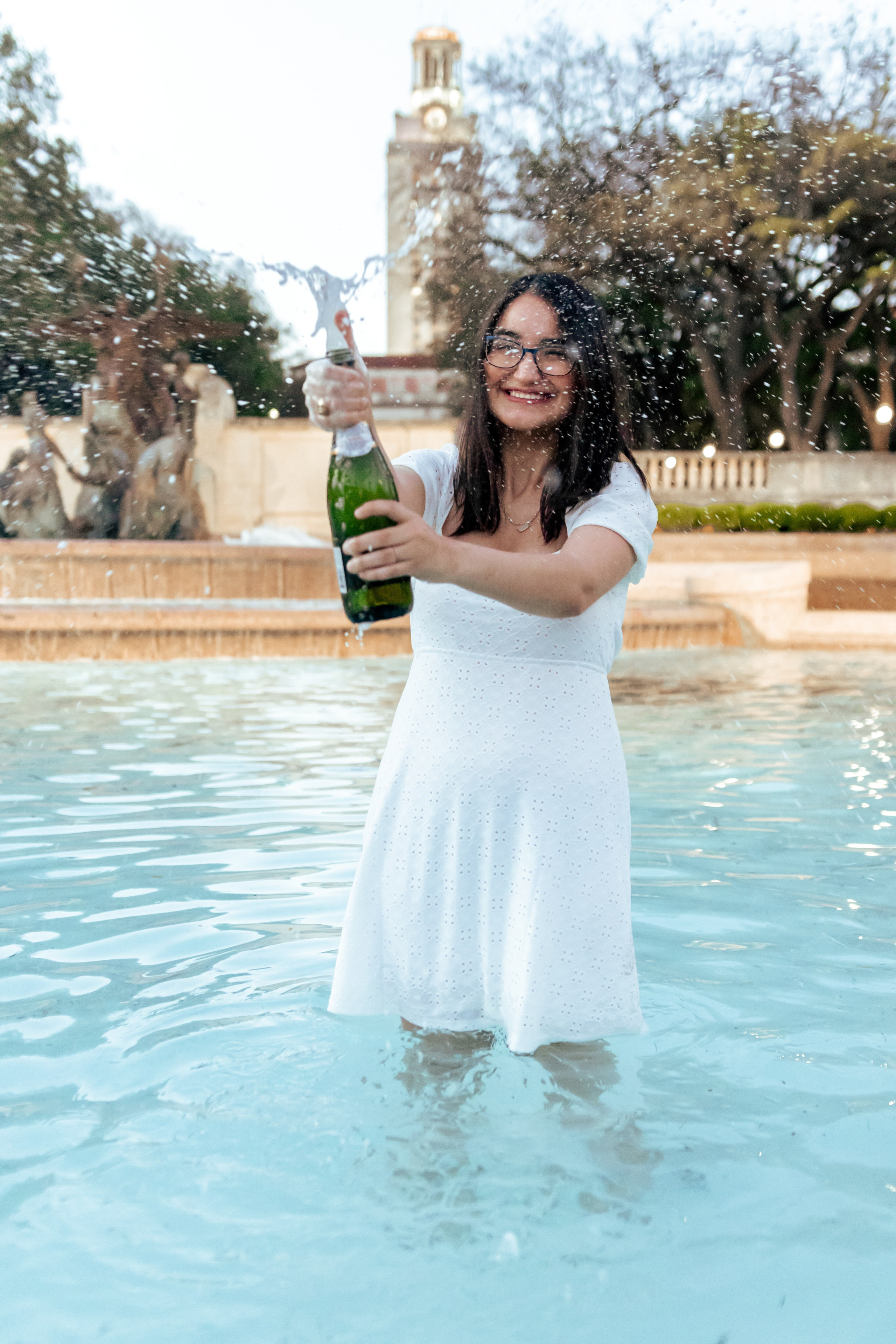 Yulissa's graduation photoshoot at the University of Texas