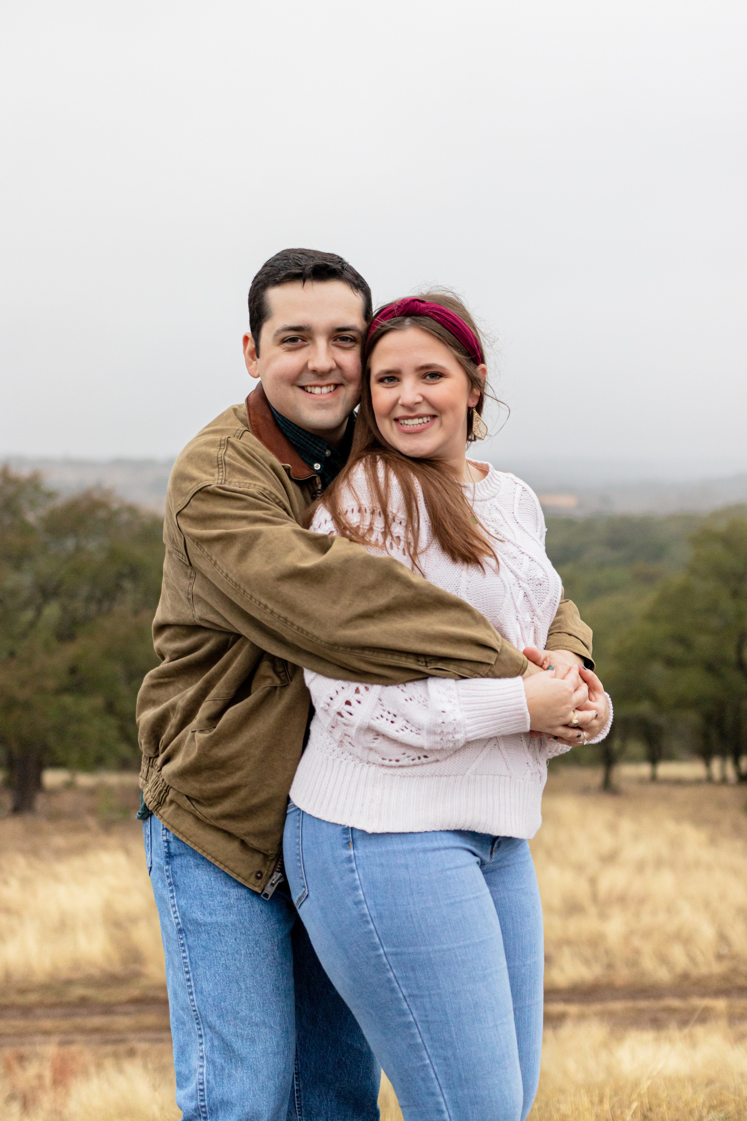 Haley and Aaron’s engagement photoshoot at Garey Park in Austin