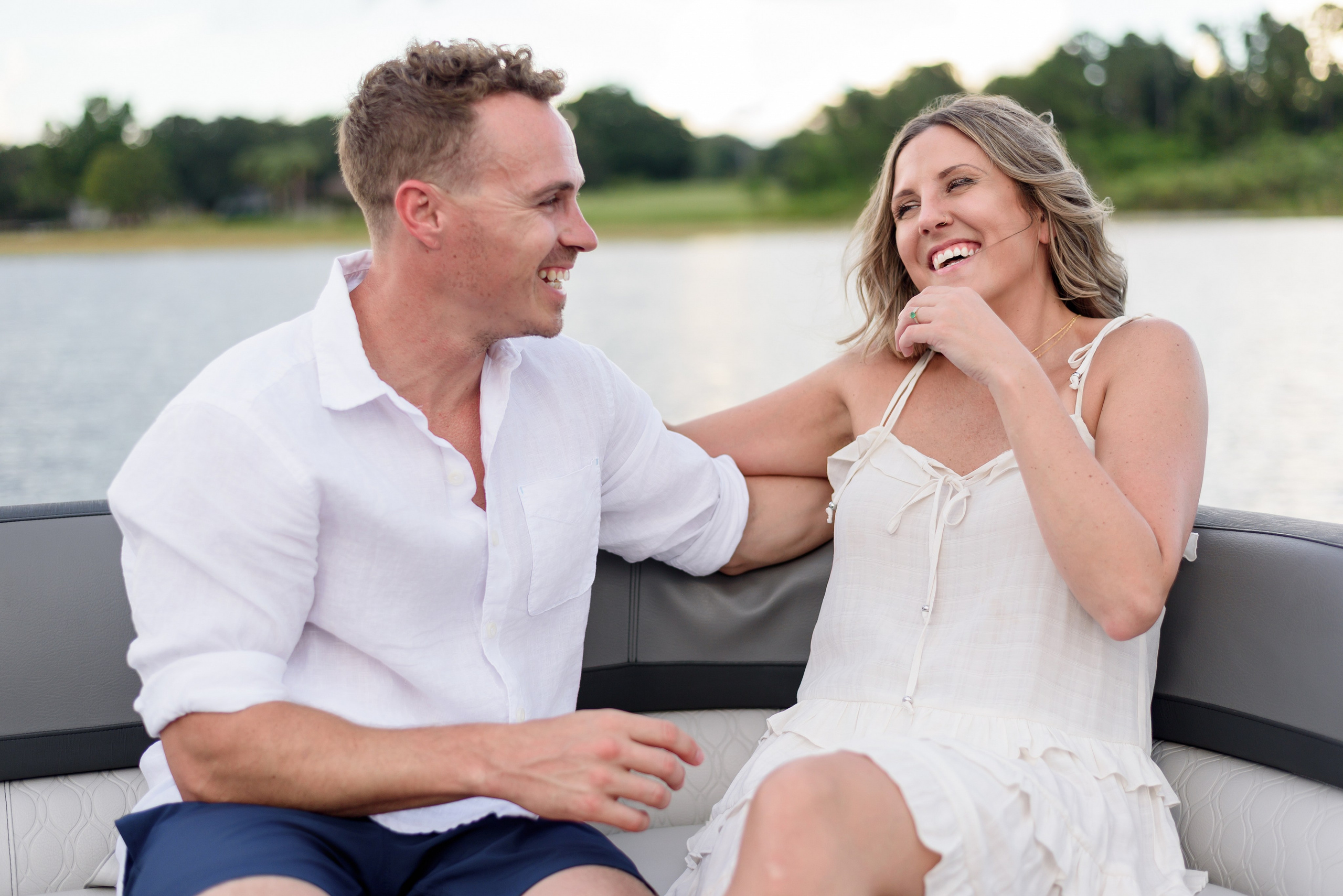 Where Love Meets Golden Light — A Romantic Boat Photoshoot in Florida