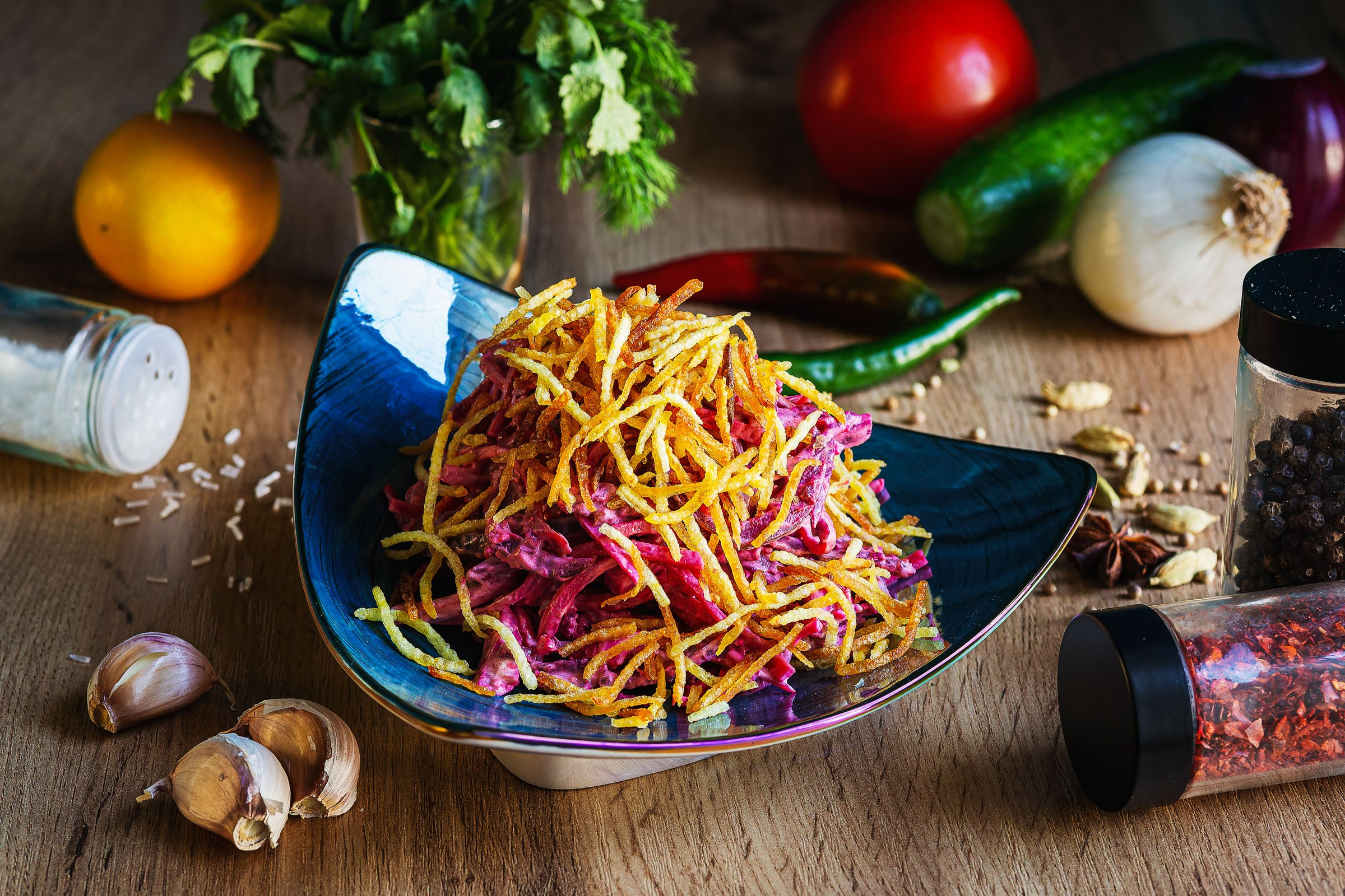 Фуд-фотография десерта, снятая фуд-фотографом в Ташкенте, Узбекистан