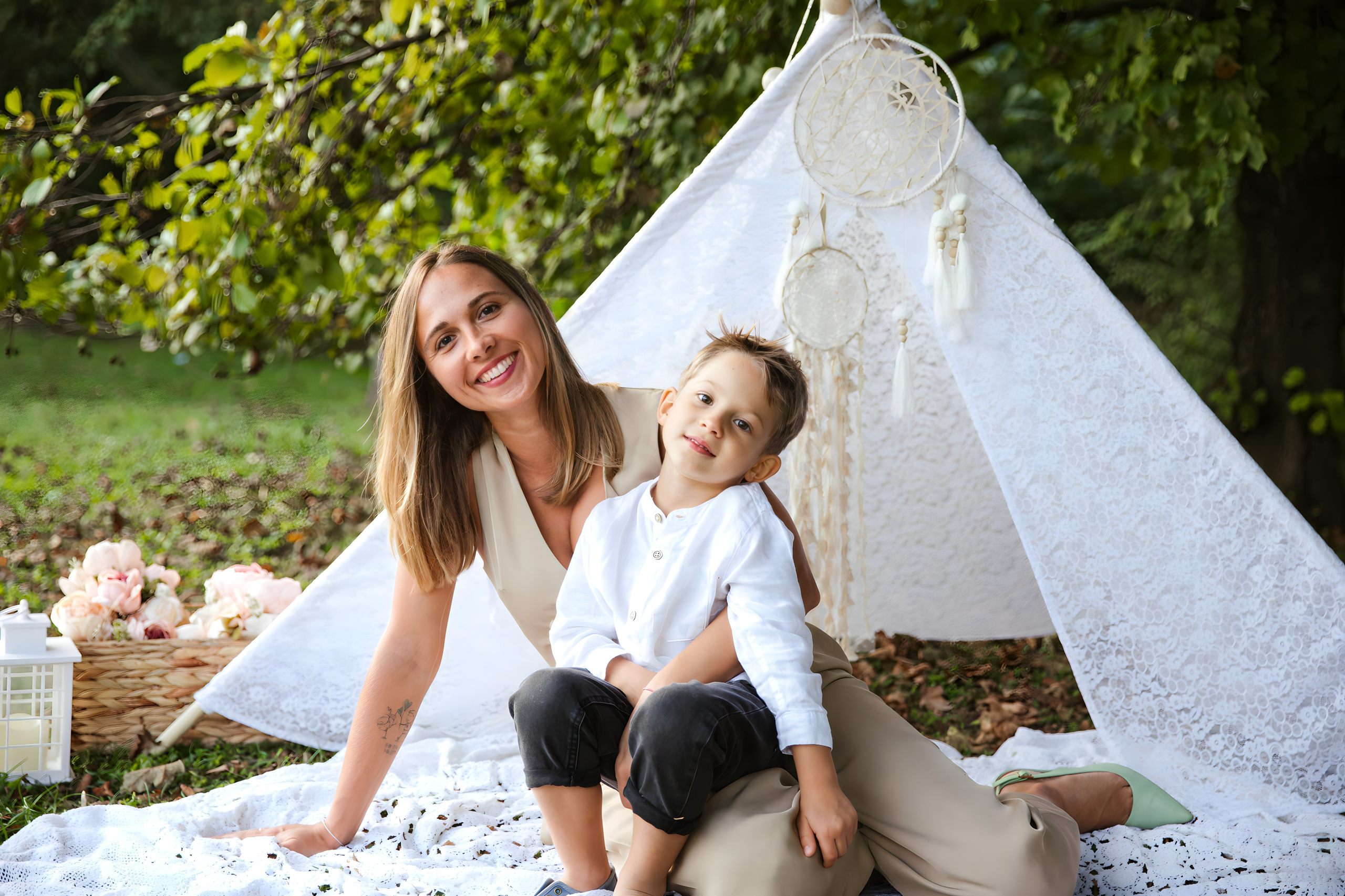 Maggie e la sua bellissima famiglia. Luci e Capricci Photography