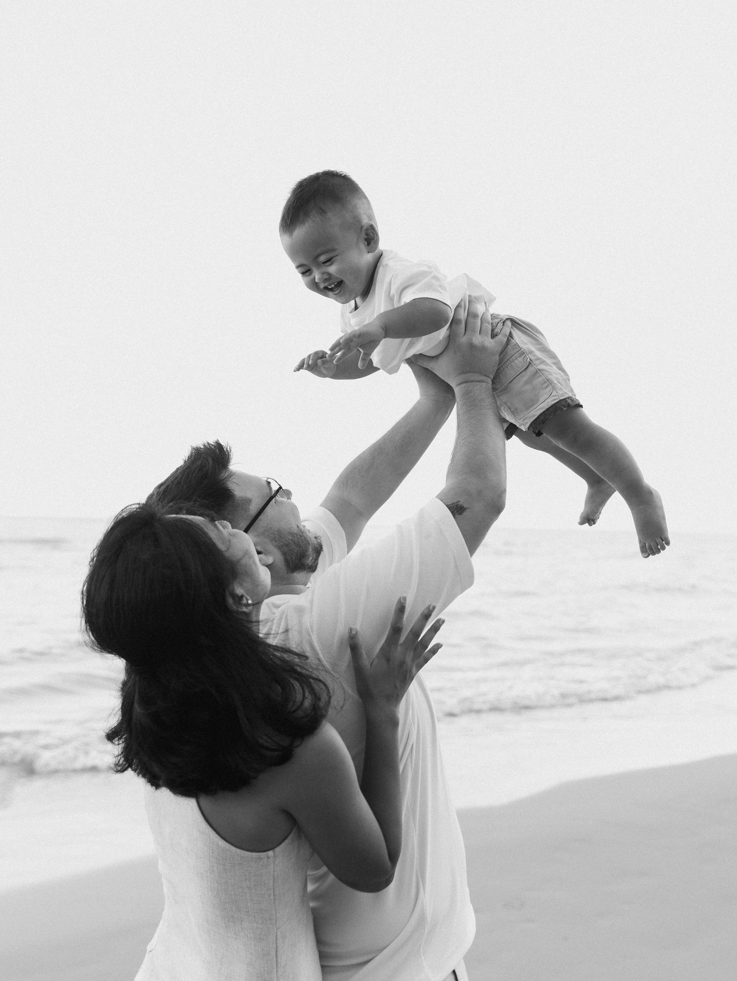 At the beach. Family and wedding photographer in Bangkok, Thailand
