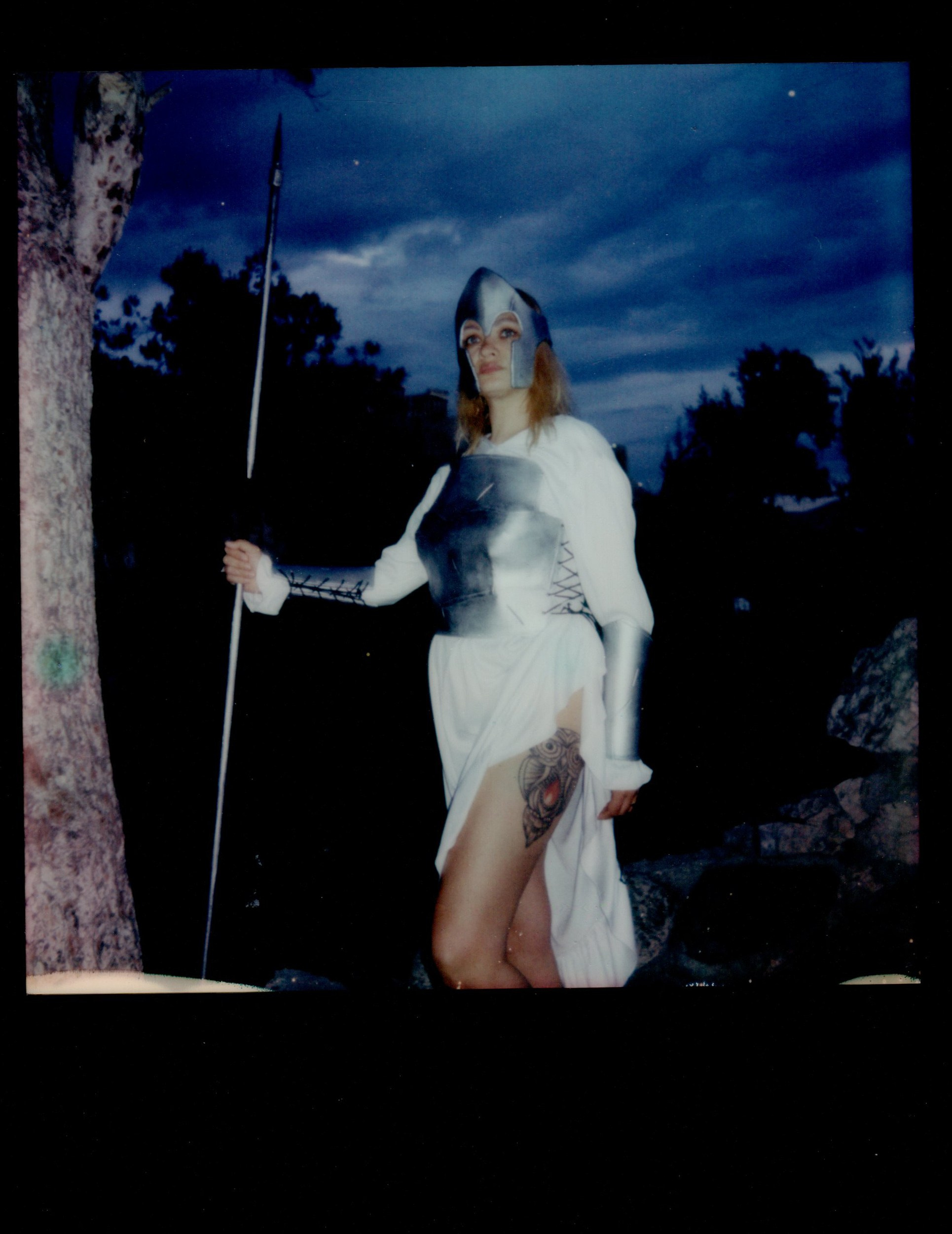 Ilona as Athena. Photographer in Greece Kristina