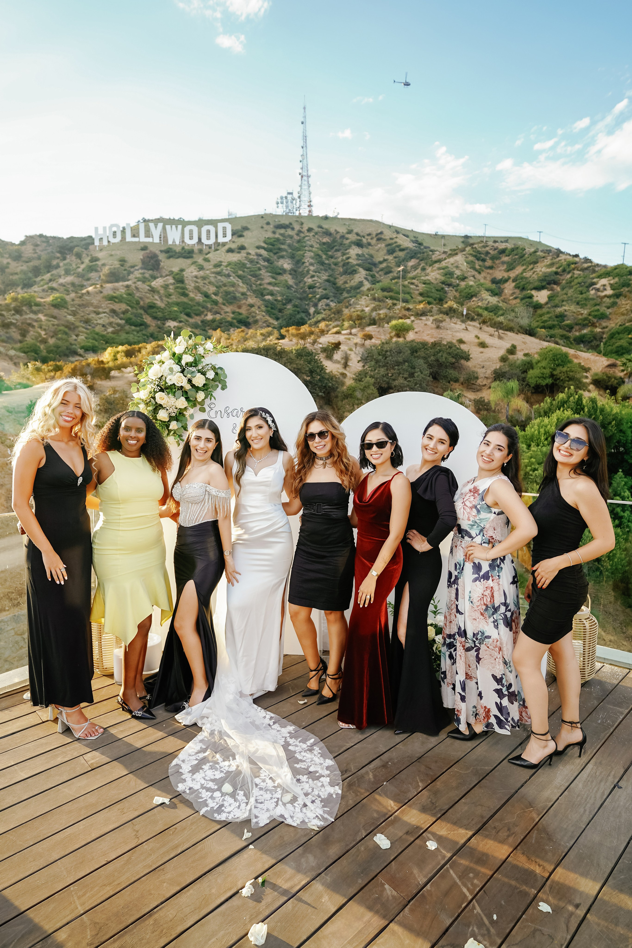 Wedding at the Hollywood Sign Venue, Los Angeles, California. Wedding Photography & Videography Team in California, Los Angeles, San Francisco, San Diego and Travel