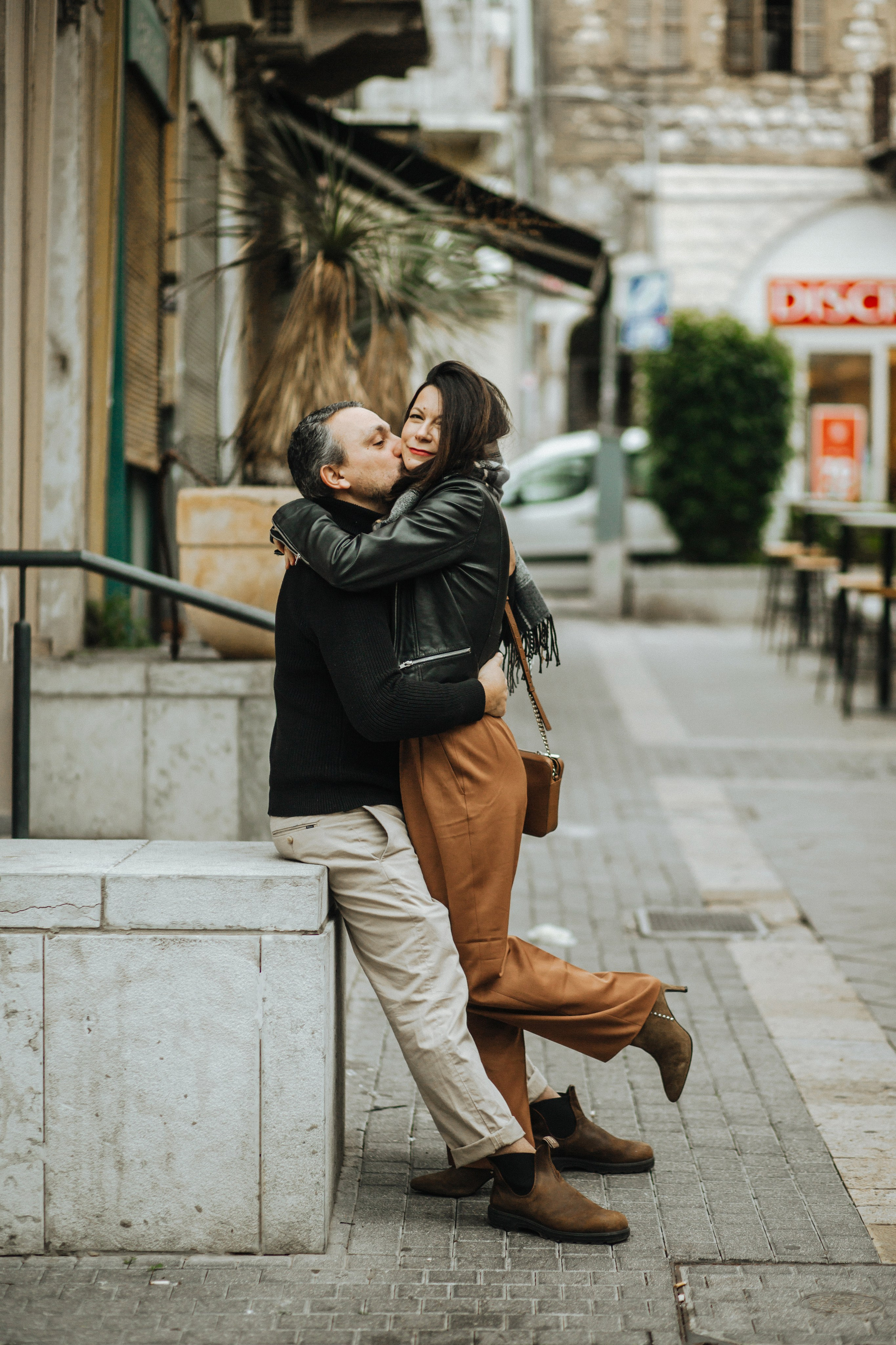 Valentines Day in Downtown Haifa. Family photographer in Israel