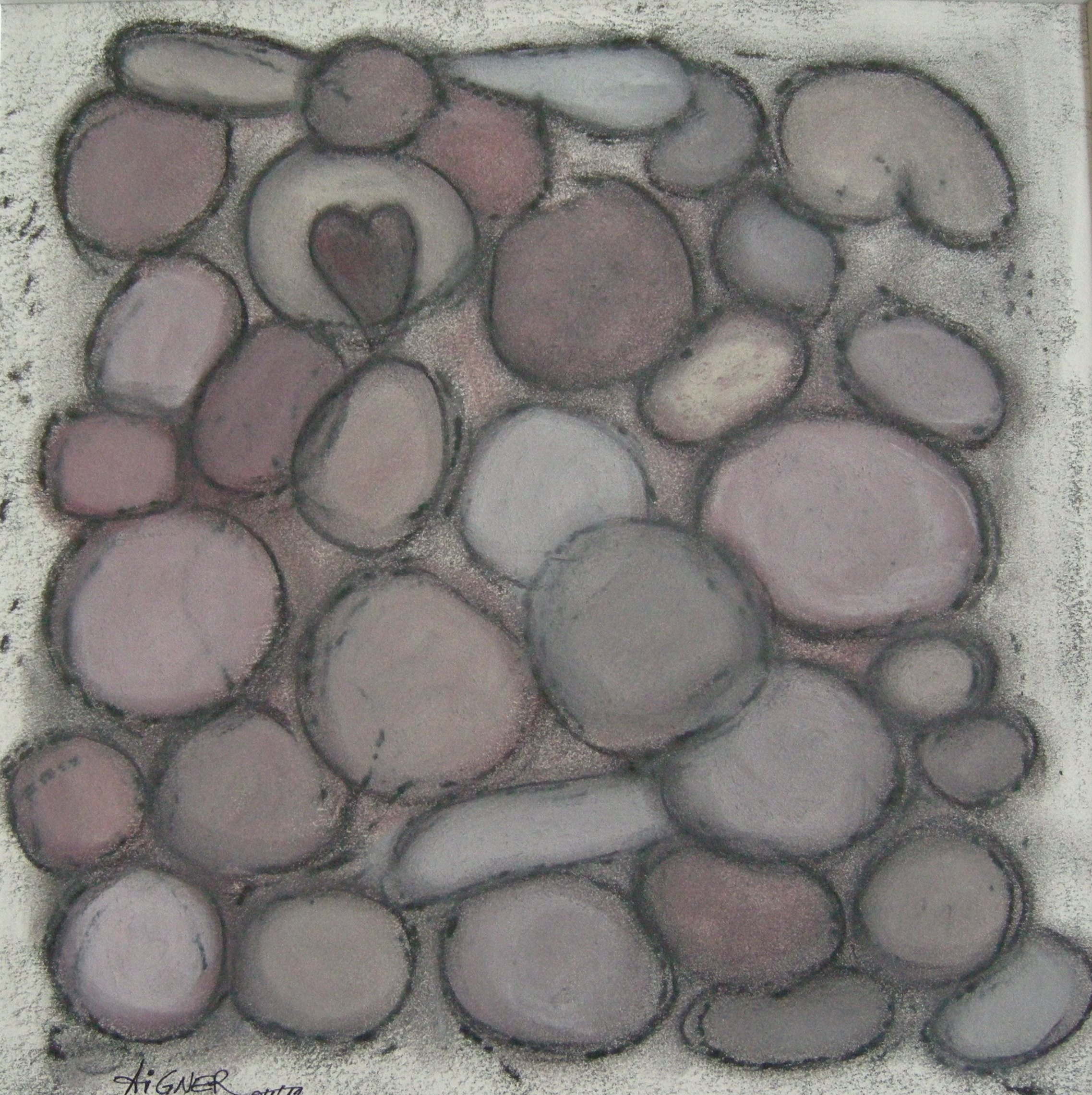 Herz-Stein 2012 - 40x40
