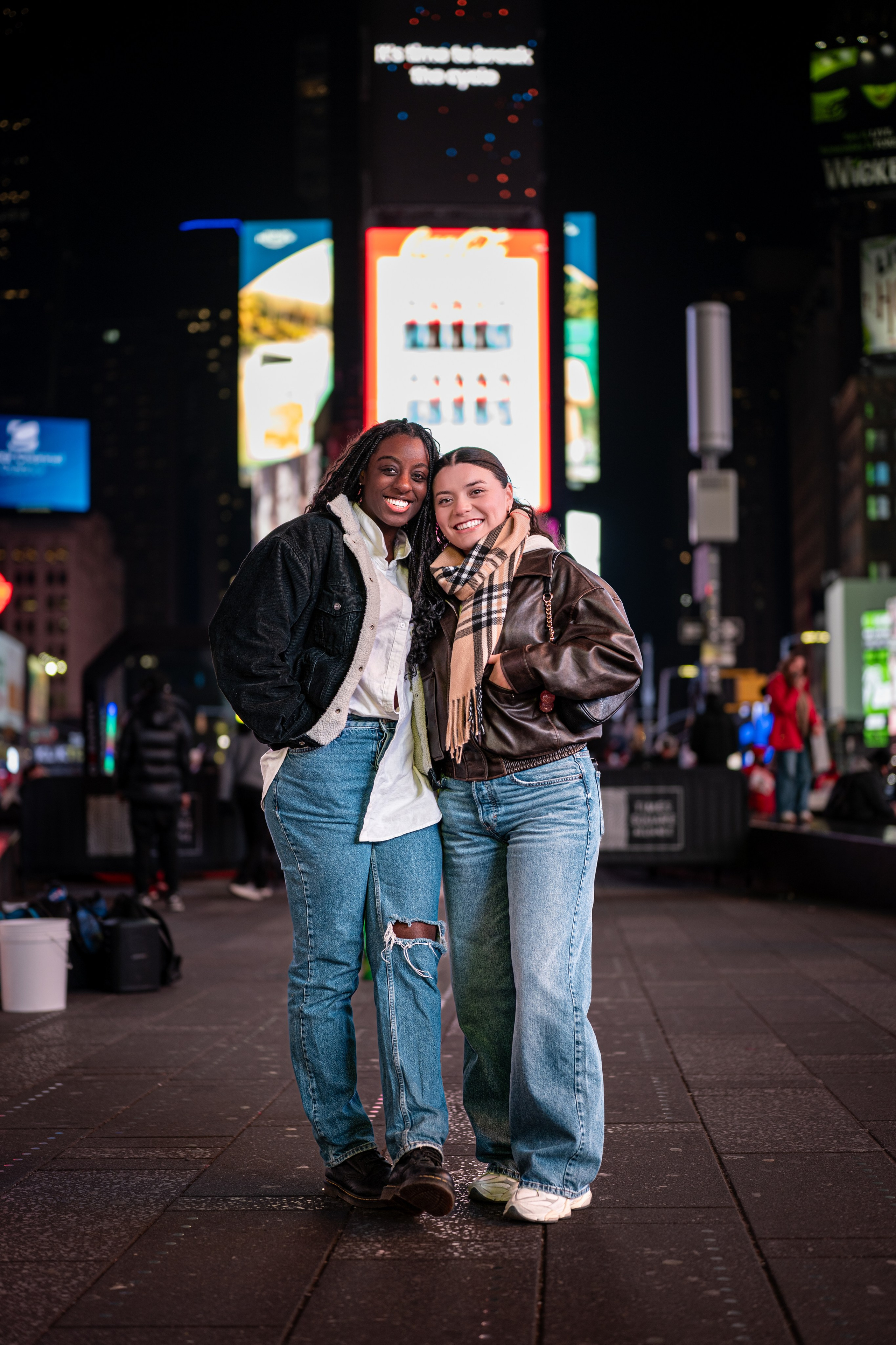 Times Square Night Photoshoot | NYC Street Portraits. Photography company in NYC — Sirius Proxima Photography
