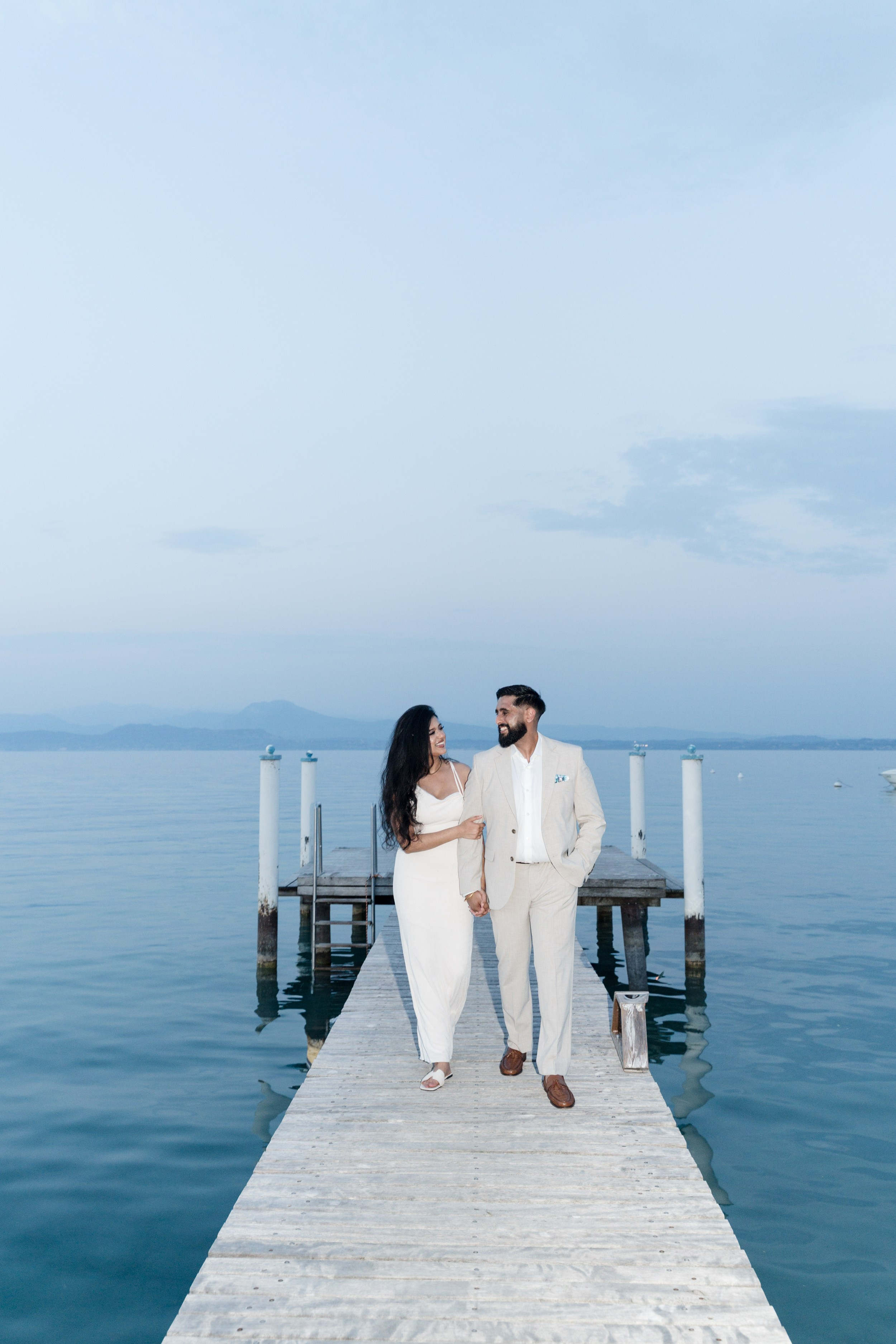 Lake Garda Rooftop Proposal. Lake Como Proposal Photographer | Surprise Proposals & Engagements