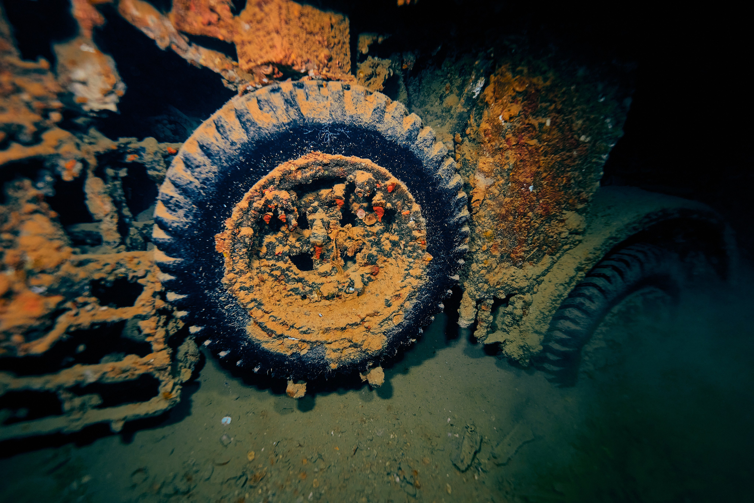 Underwater photographer Andriej Szypilow - photos of the mysterious SS Thistlegorm - sunken ship in the red sea