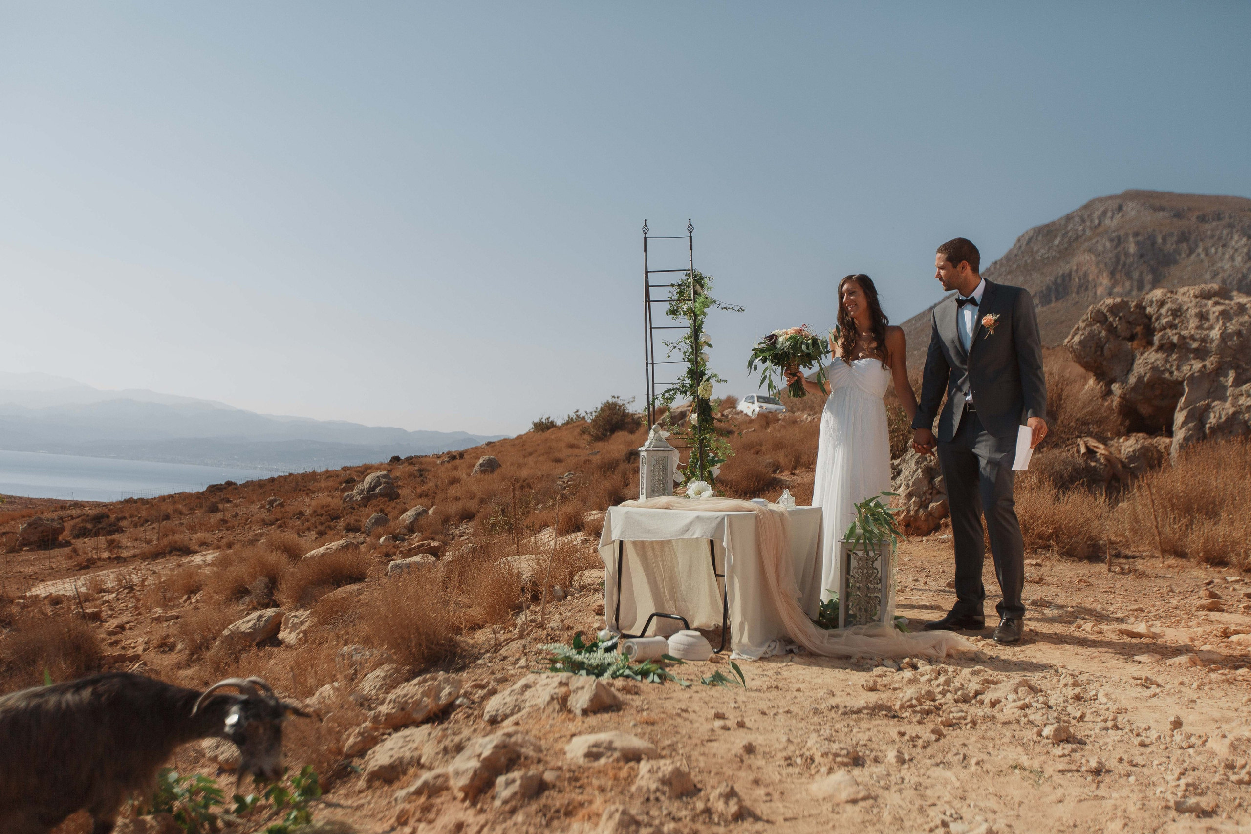 Marino & Steffi, Crete. Denny Savon — Photographer in Santorini | Weddings, Love Stories & Flying Dress