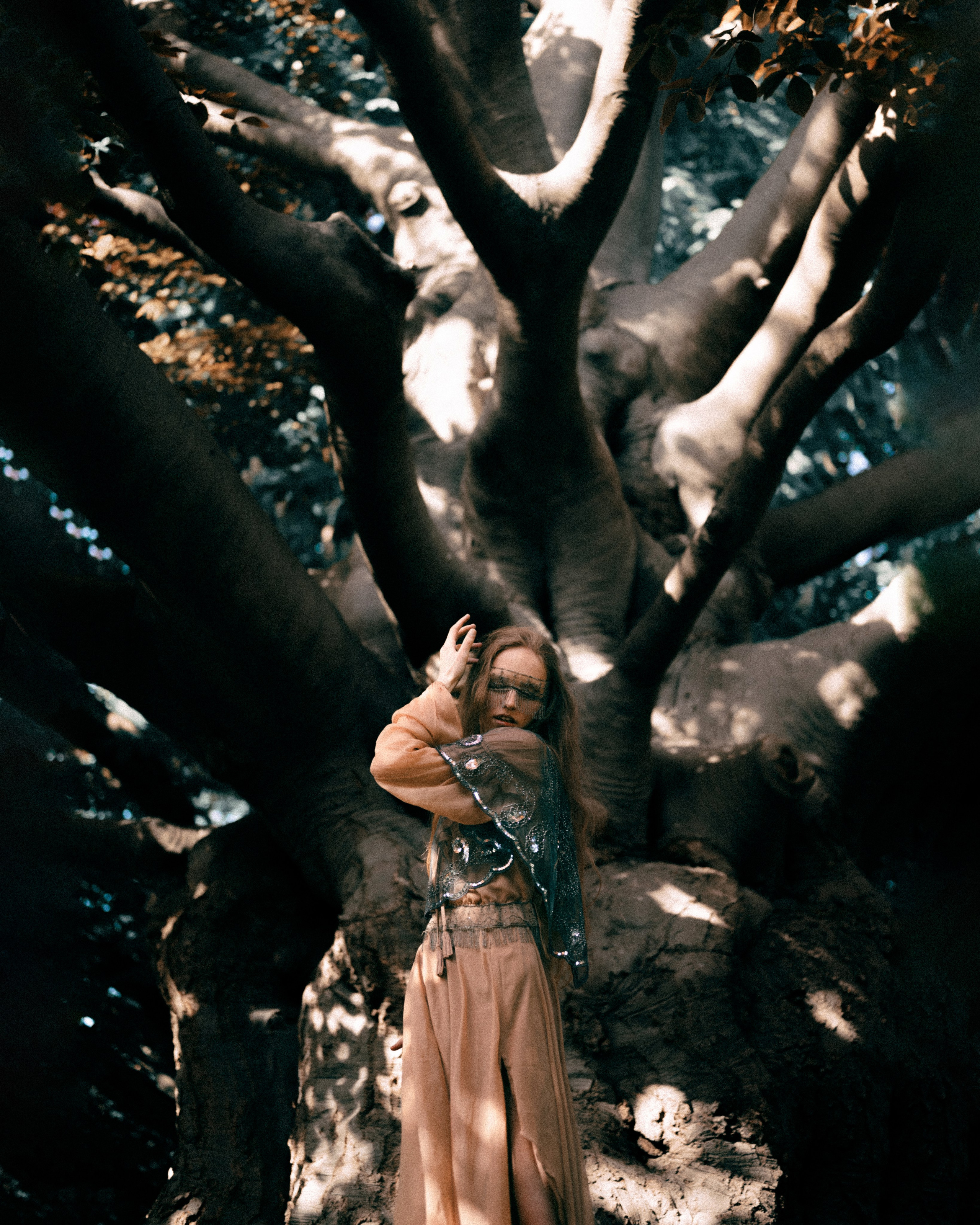 Fantasy Photoshoot in a Medieval Castle in ethereal light. Moth & Moss Photography