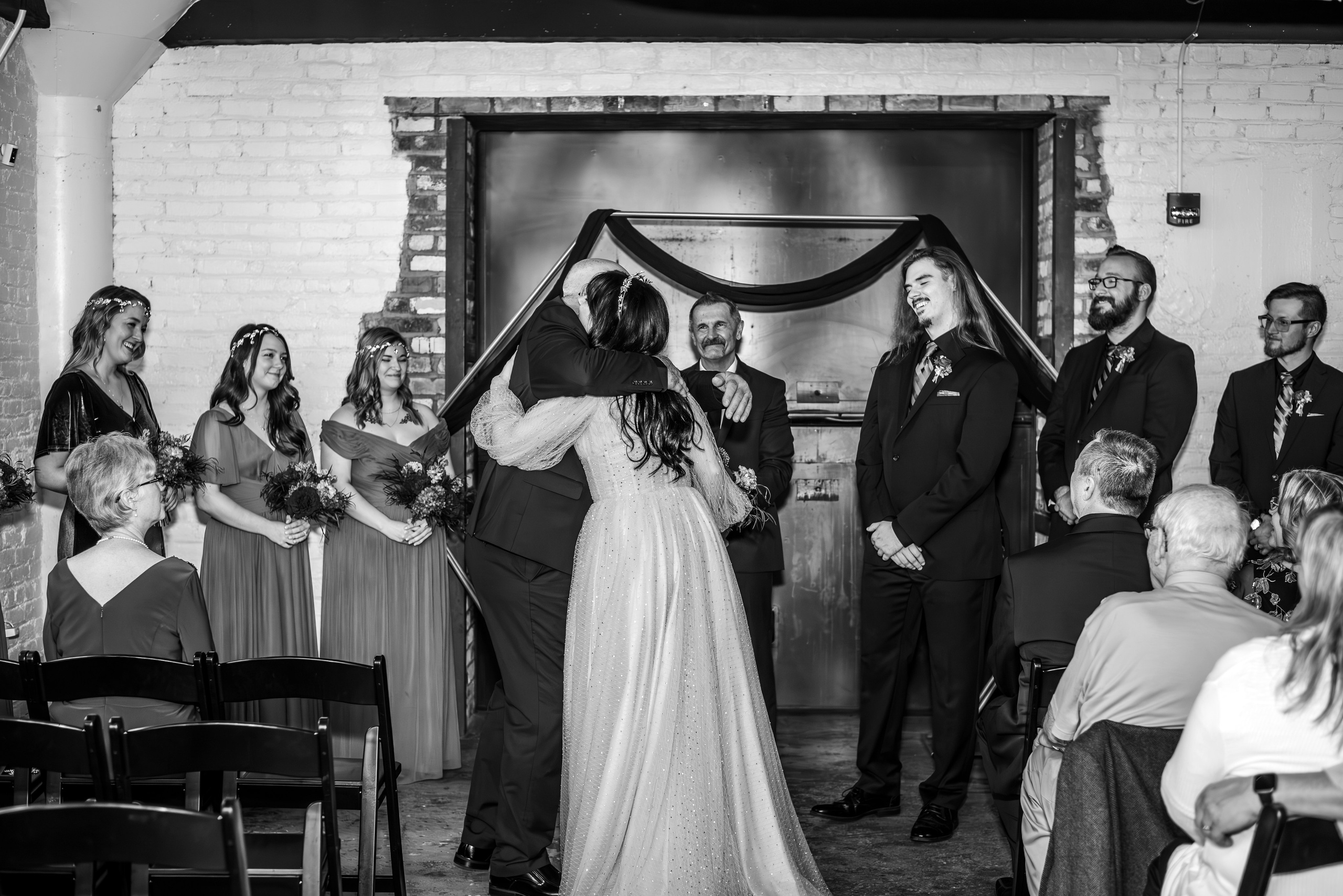 Bold & Dramatic Wedding at The Paper Mill on The Landing | Fort Wayne Wedding Photographer. Alexandria Danielle Photography | Fort Wayne & Indianapolis Wedding Photographer
