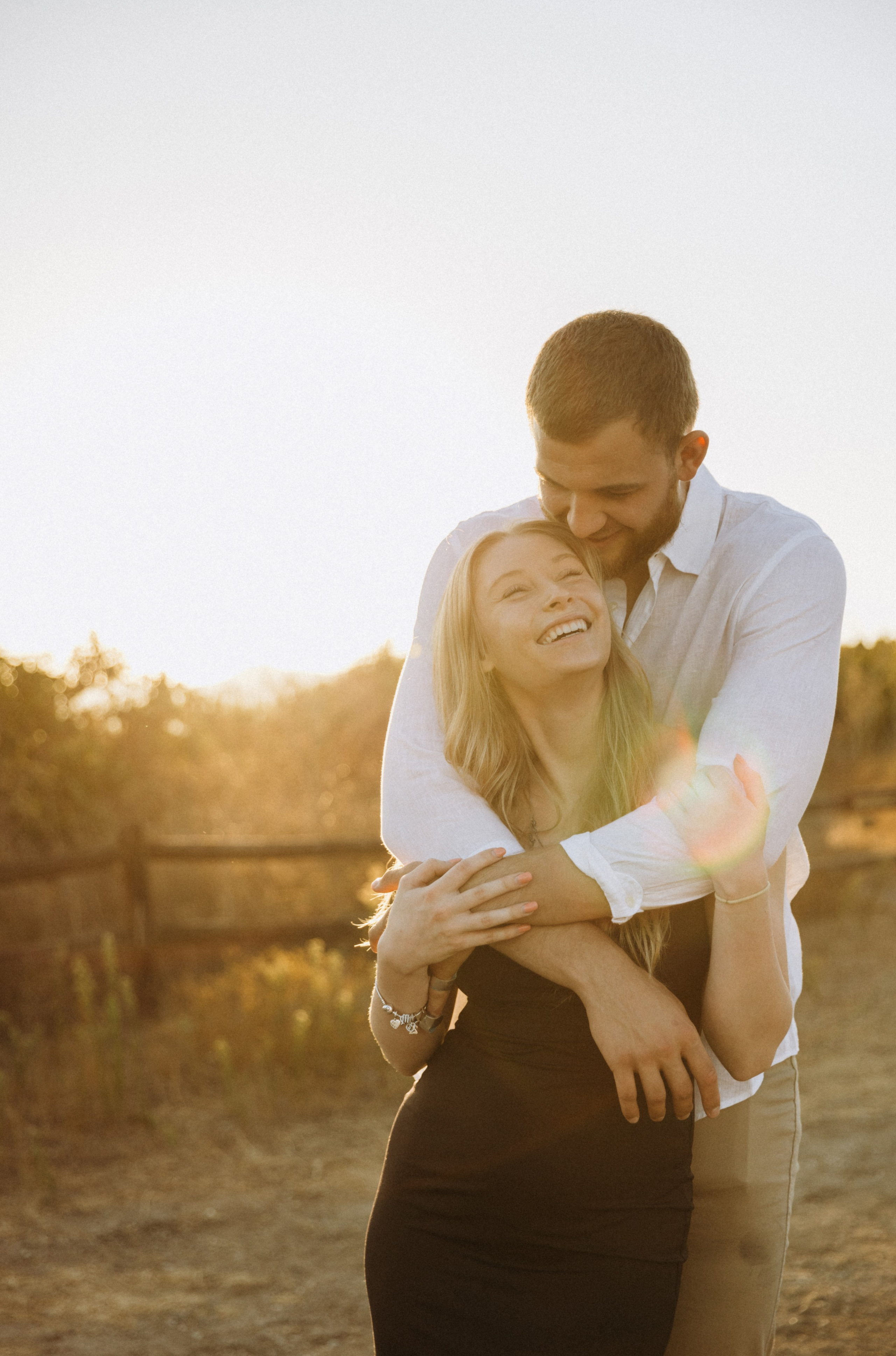 Anniversary Photoshoot at Sunset in a Scenic Field | Taya Frank. Southern California Family and Couple Photographer