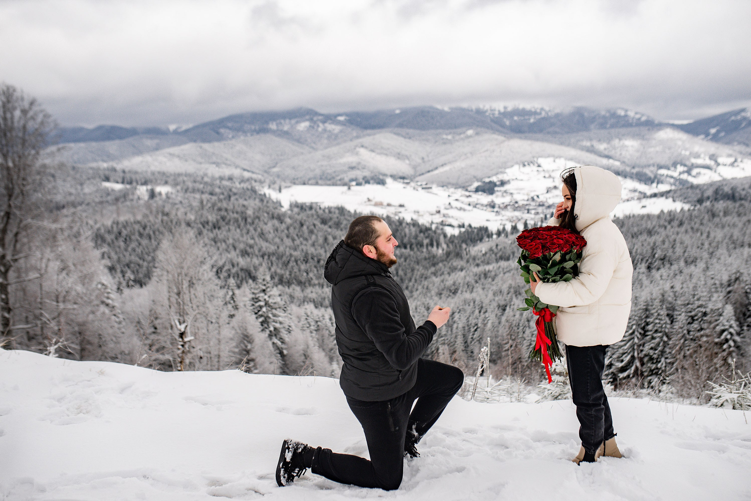 Освідчення Назар та Іванна Буковель. Весільний та портретний фотограф Кизим Арсен