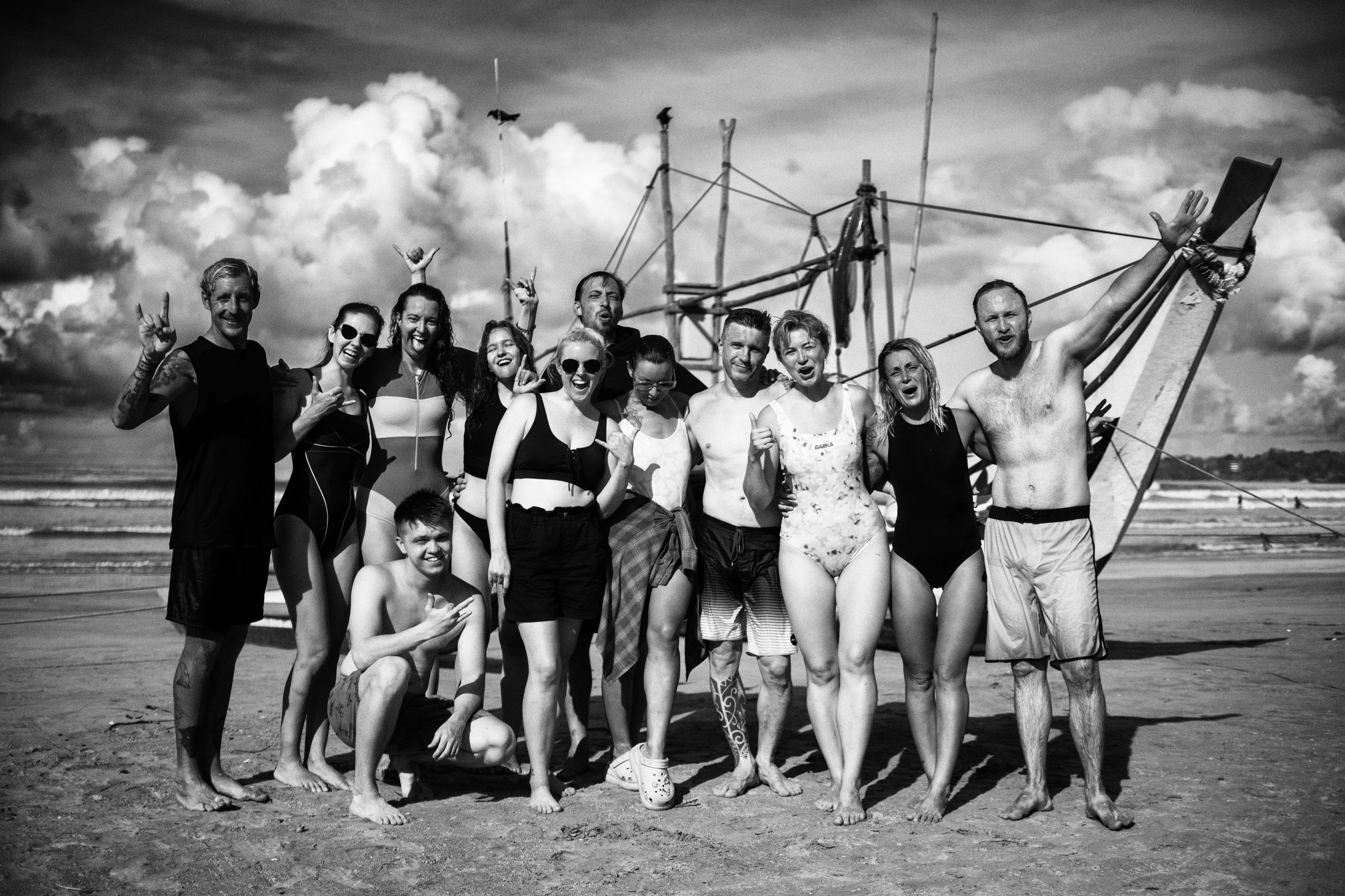 Surfcamp Black&White. Photographer Sri Lanka