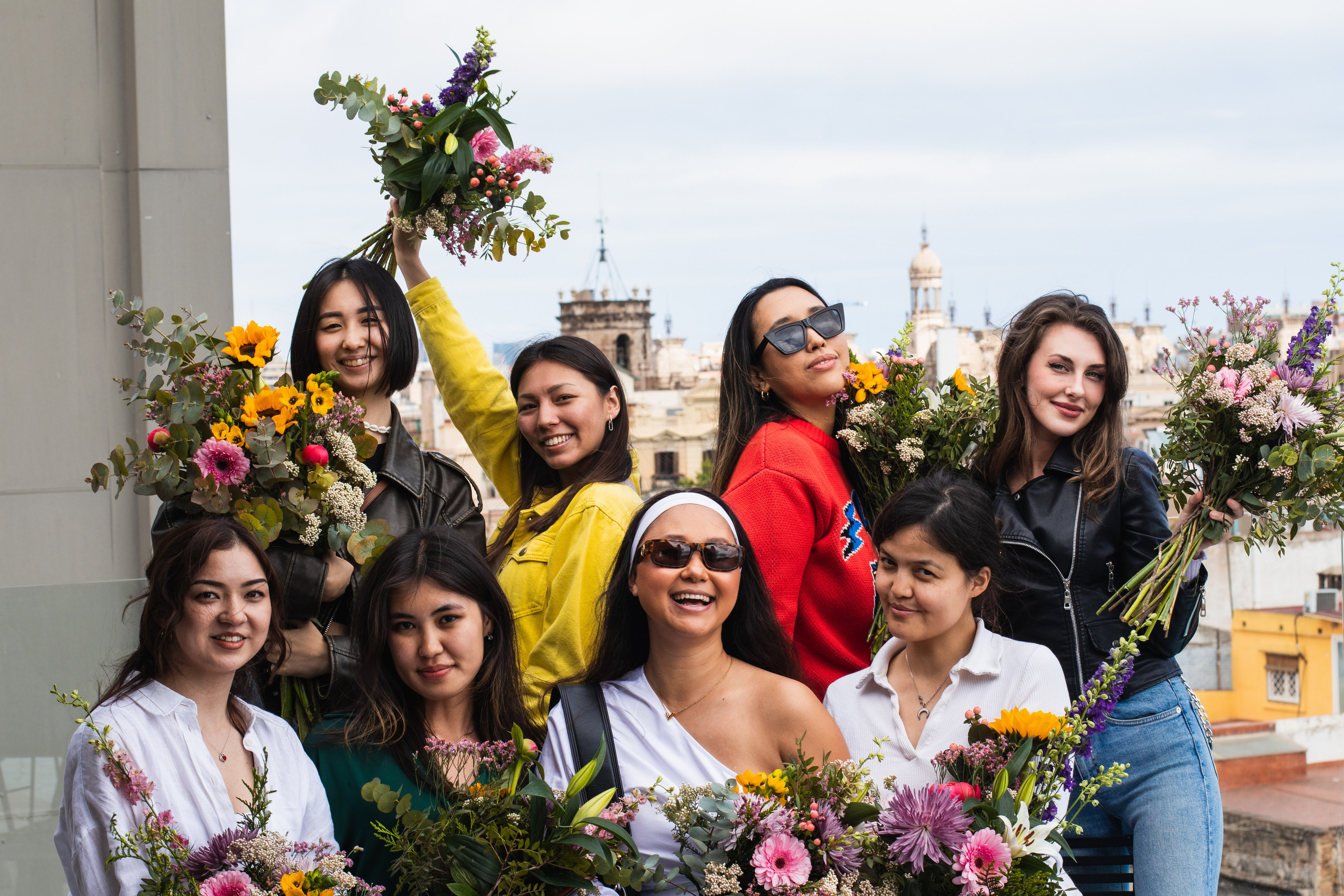 Flower masterclass by “Cheers”, Barcelona. Alexandra Uzianova — photo and video content in Barcelona