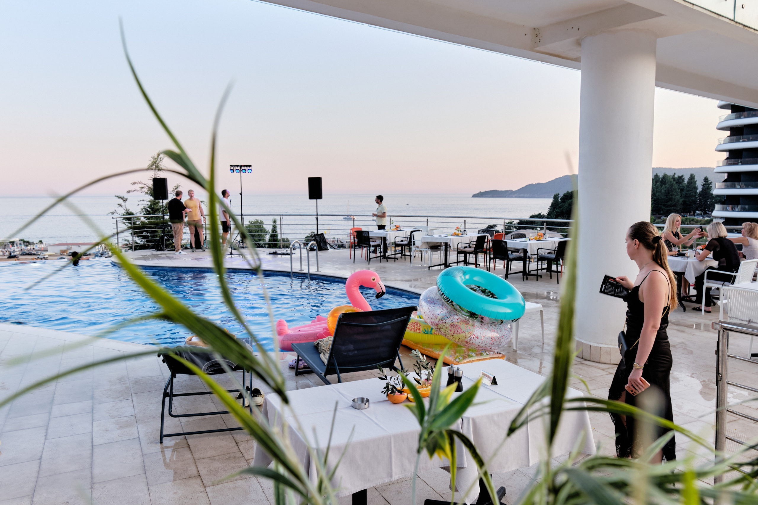 Photo report from the Zebra Restaurant’s birthday celebration. Becici, Montenegro. Photographer, photo artist Alena Novgorodtseva
