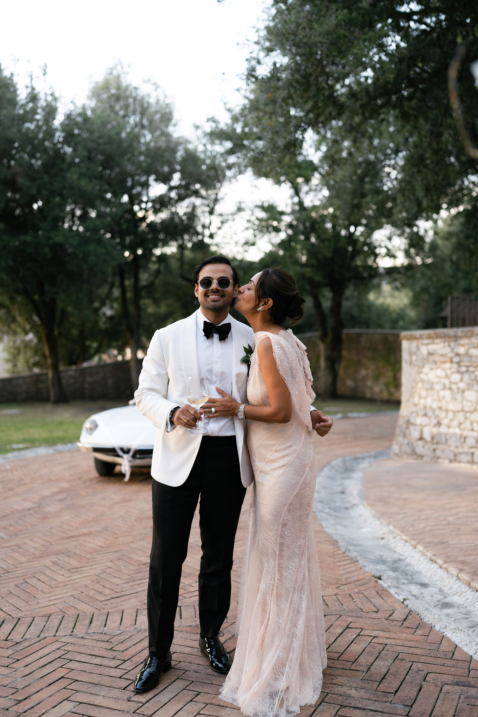 Ginevra and Avi — Abbazia di San Galgano, Tuscany. Destination Wedding Photographers and content creators based in Spain