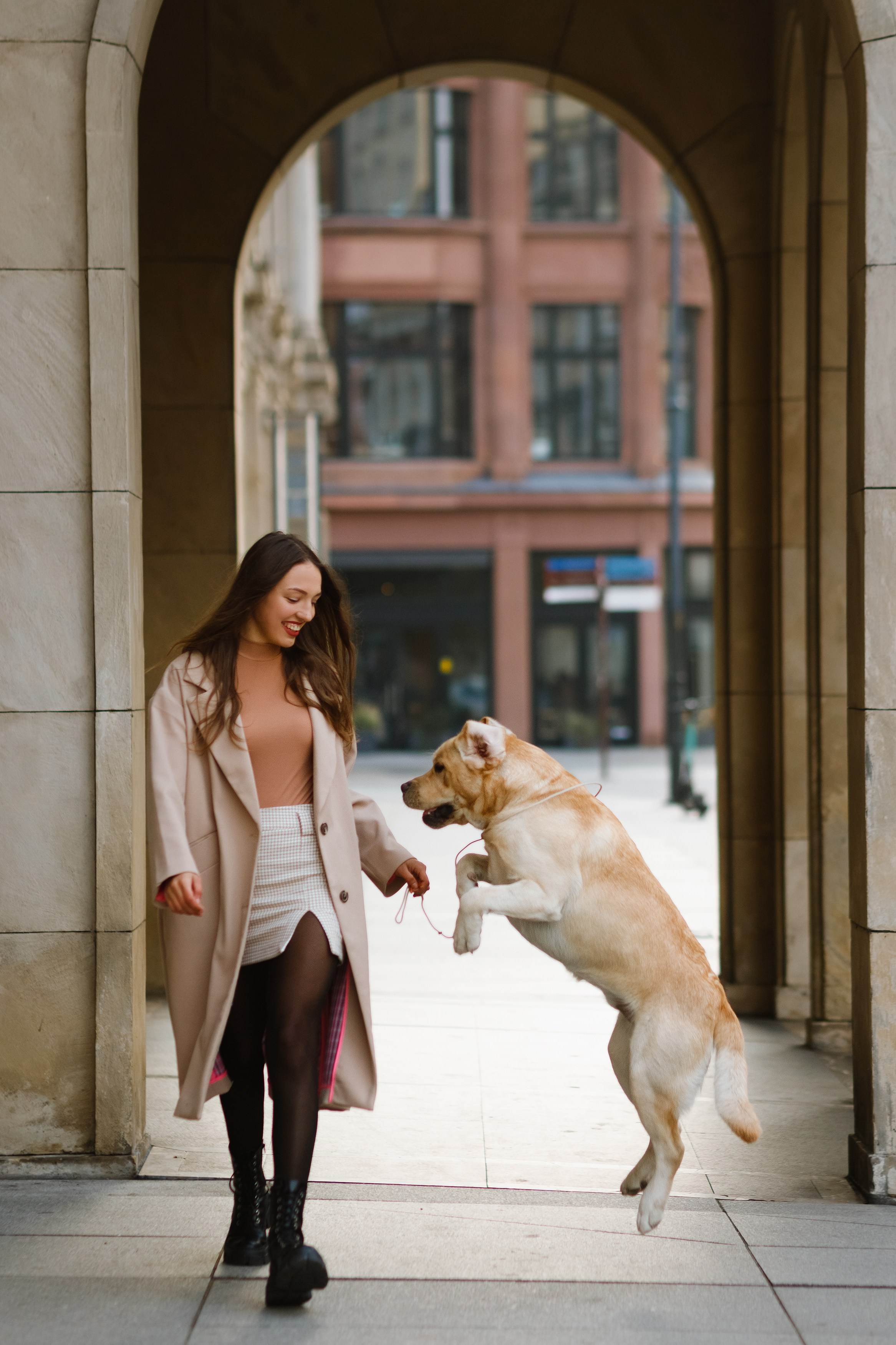 Katya & labrador. Kaja | fotograf psów we Wrocławiu