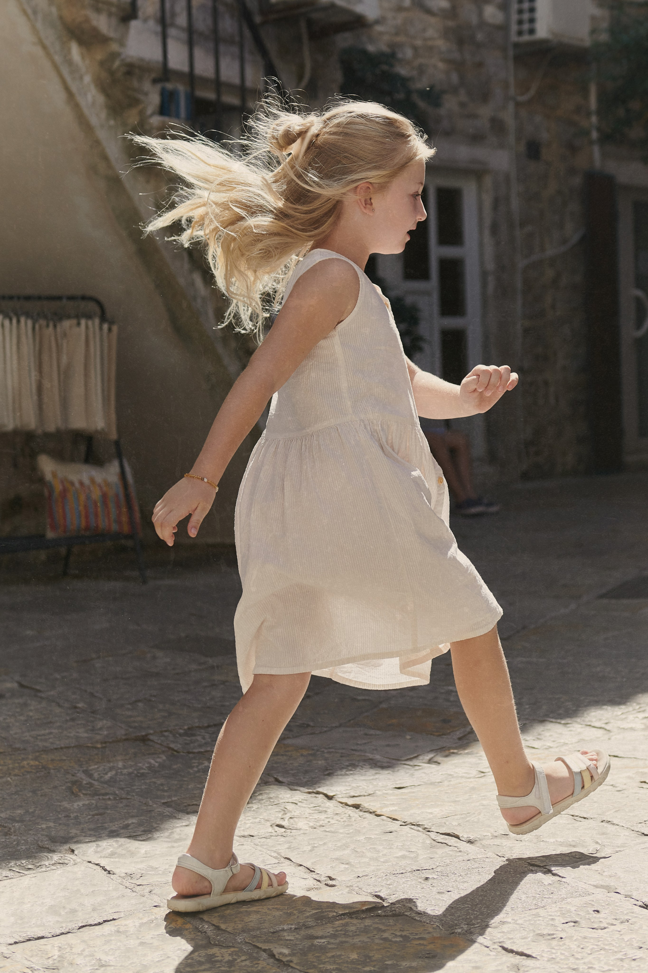 campaign shooting for kids clothing brand