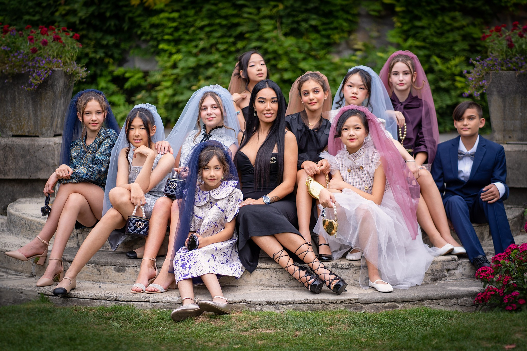 The blooms outdoor. Vancouver Kids Photographer