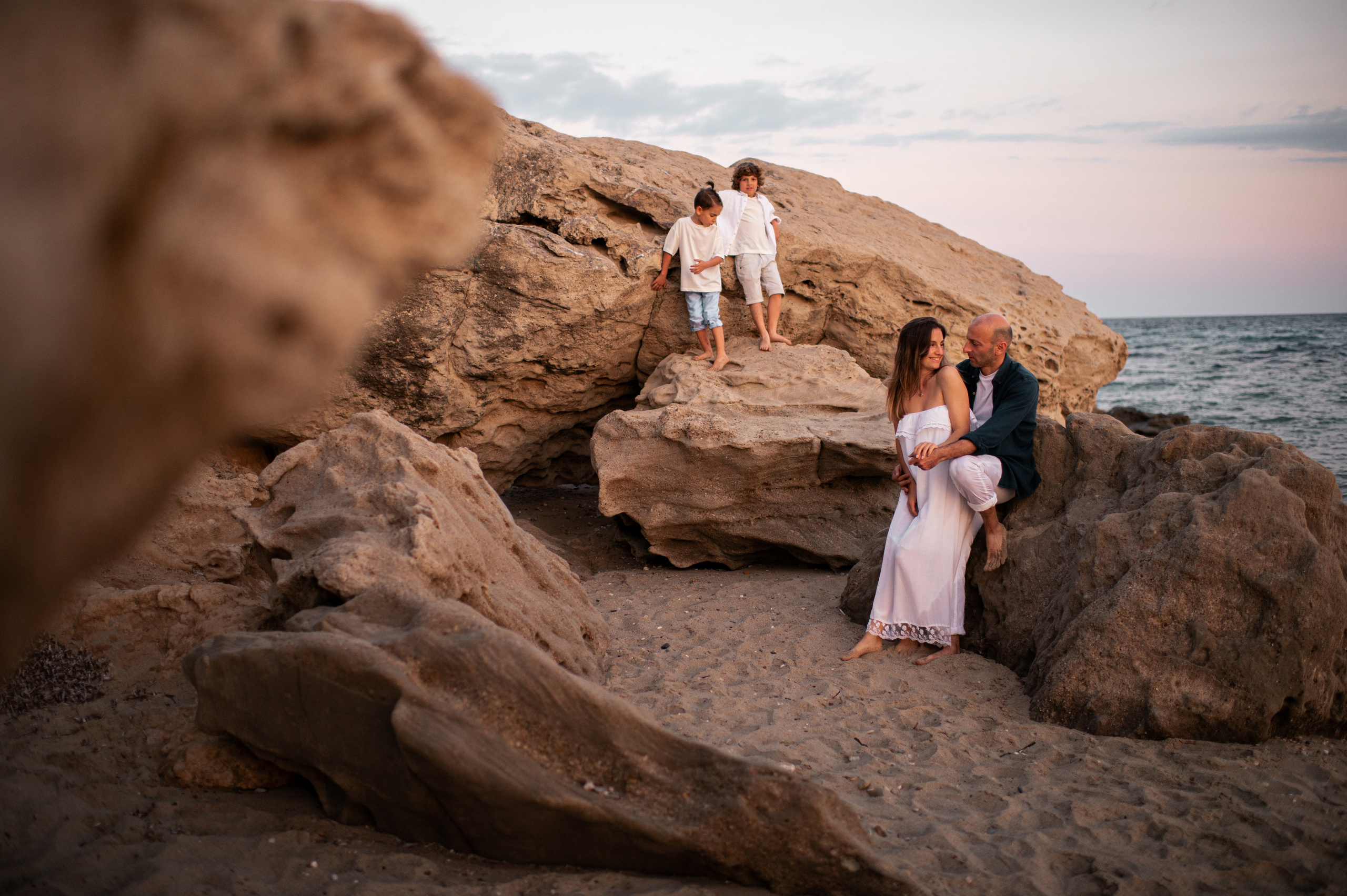 Family Sunset Beach. Семейная, детская, портретная и предметная фотосъемка в Салониках