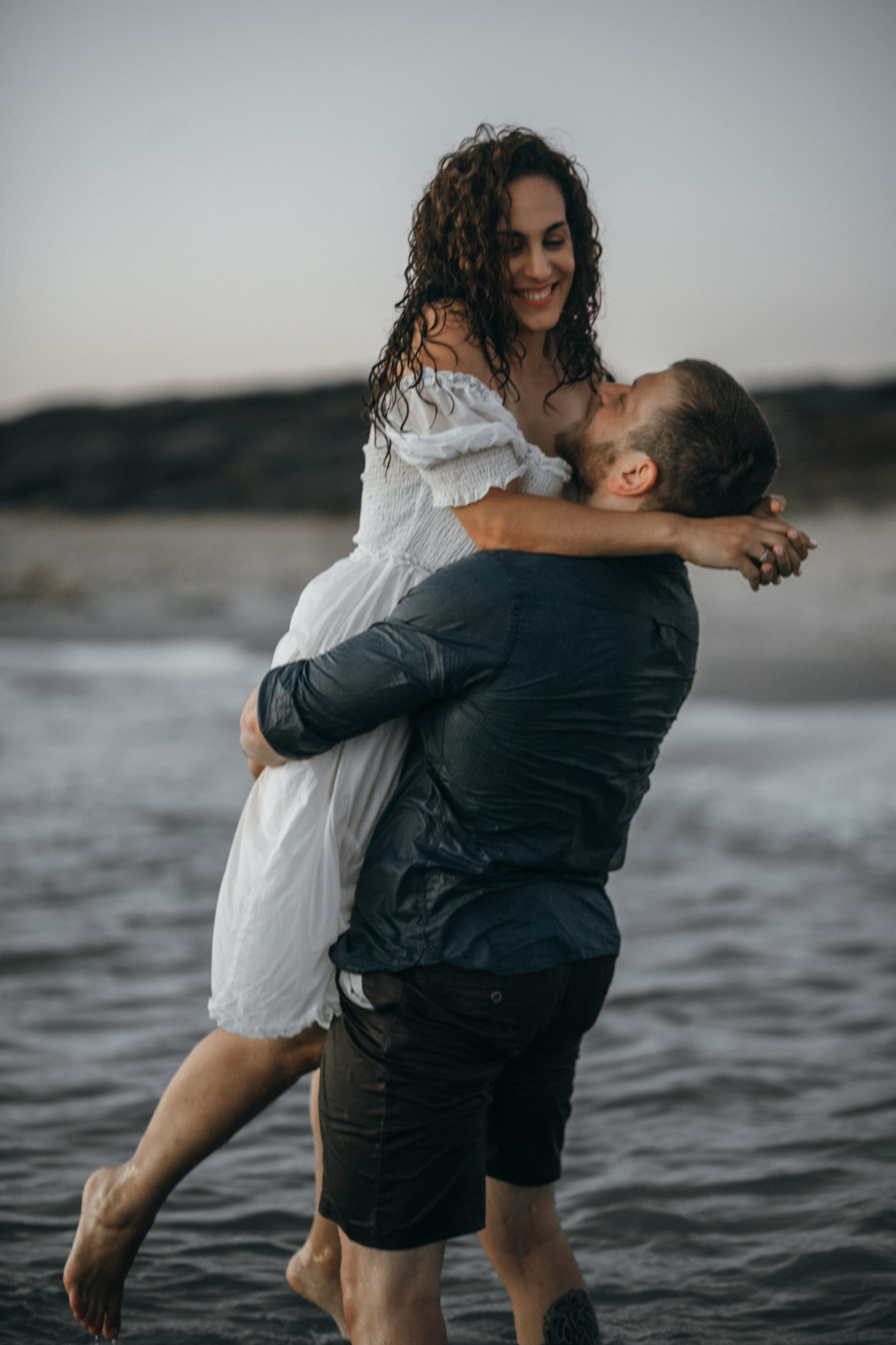 Pre wedding session at Nahsholim beach. Family photographer in Israel