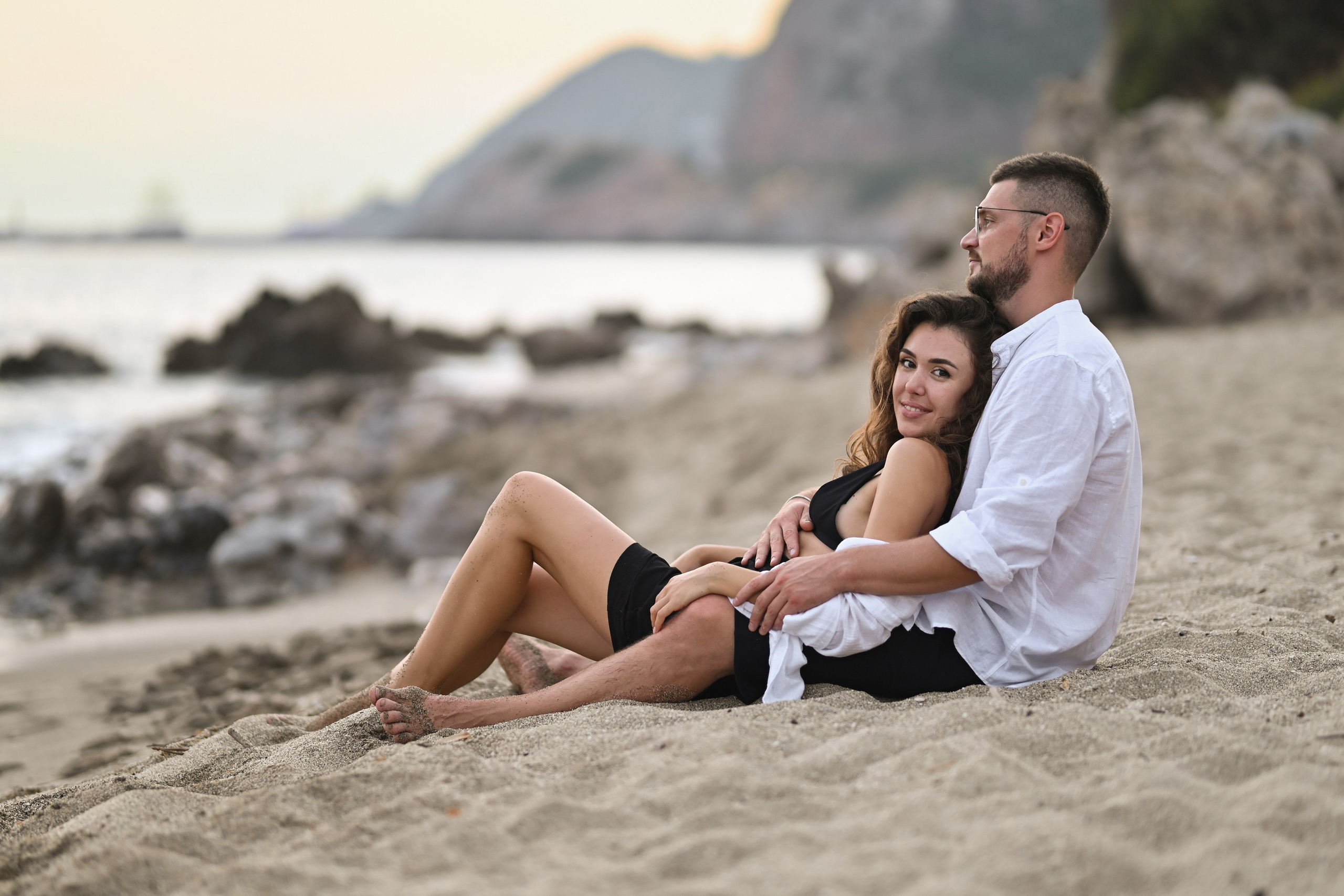 Love sory в порту и у крепости, пляж Клеопатра. Фотограф в Алании (Аланье), Сиде, Манавгате. Турция