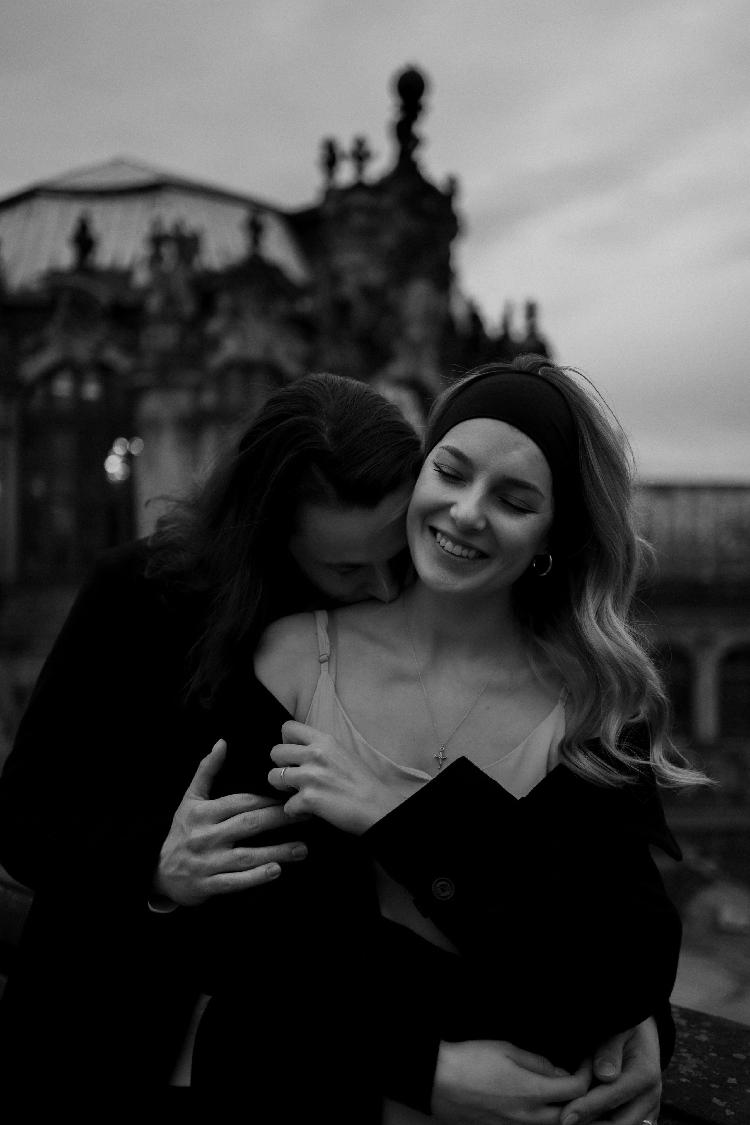 Black&White Love Story in Dresden. Emotional&Cinematic Couple Photography by Kristina Kozheltsova. Kristina Kozheltsova- Soulful Portrait&Lifestyle&Love Story Photographer in Leipzig, Germany