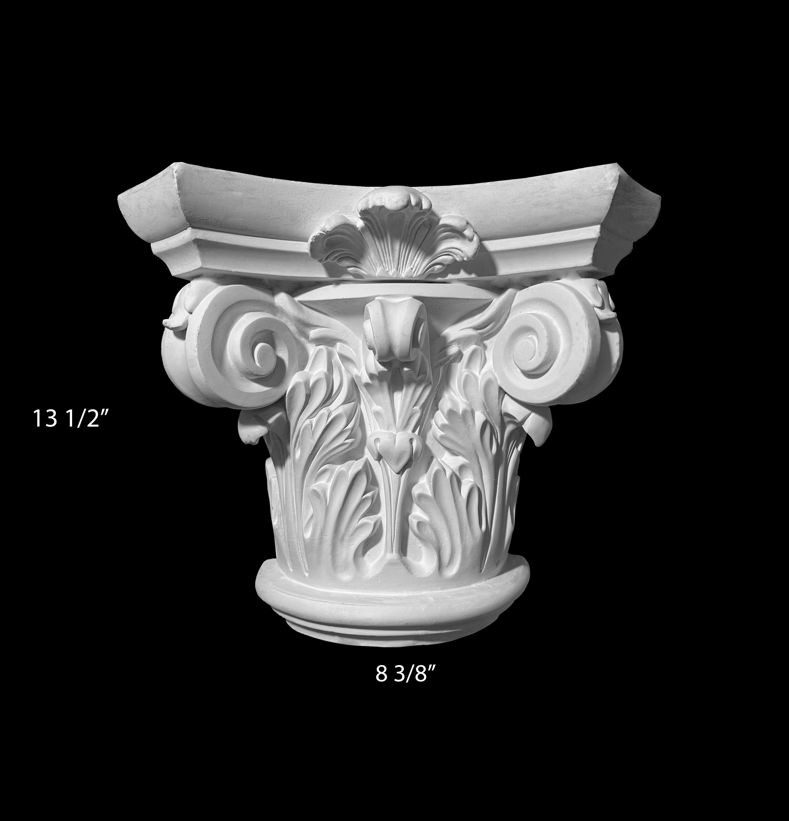 Columns. Plaster molding